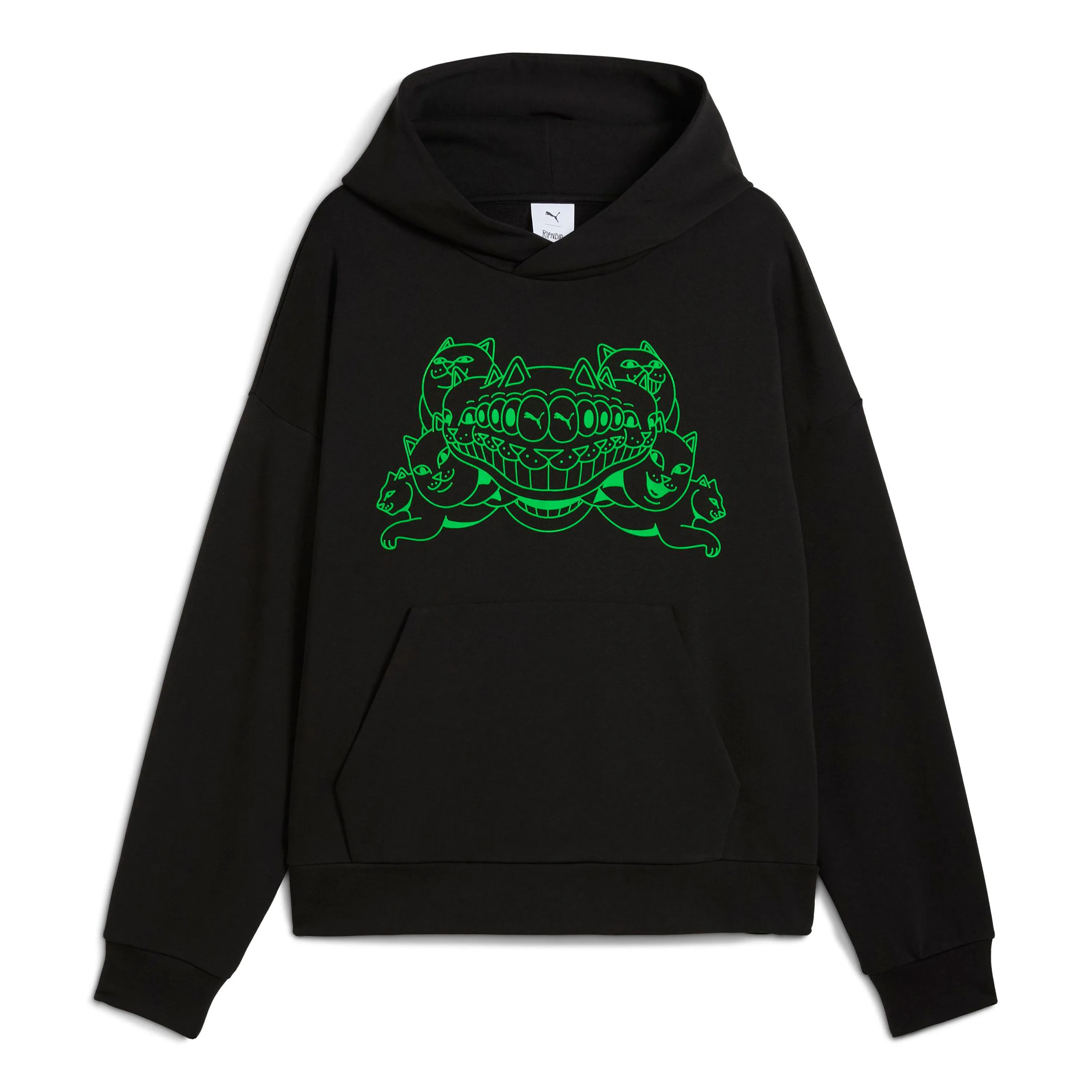 PUMA X RIPNDIP Boxy Graphic Hoodie (Puma Black) sold by Ripndip