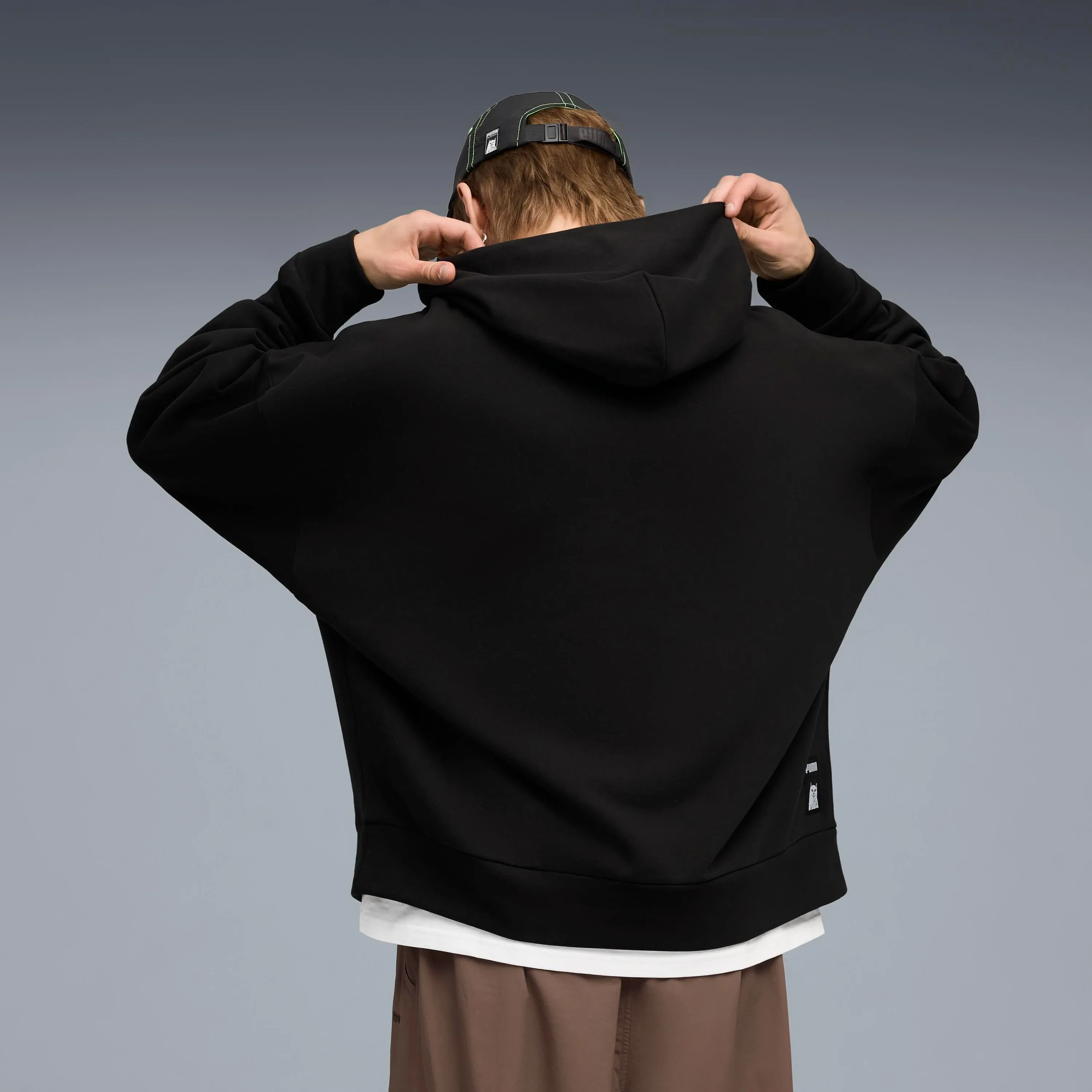 PUMA X RIPNDIP Boxy Graphic Hoodie (Puma Black) sold by Ripndip product image thumbnail 5