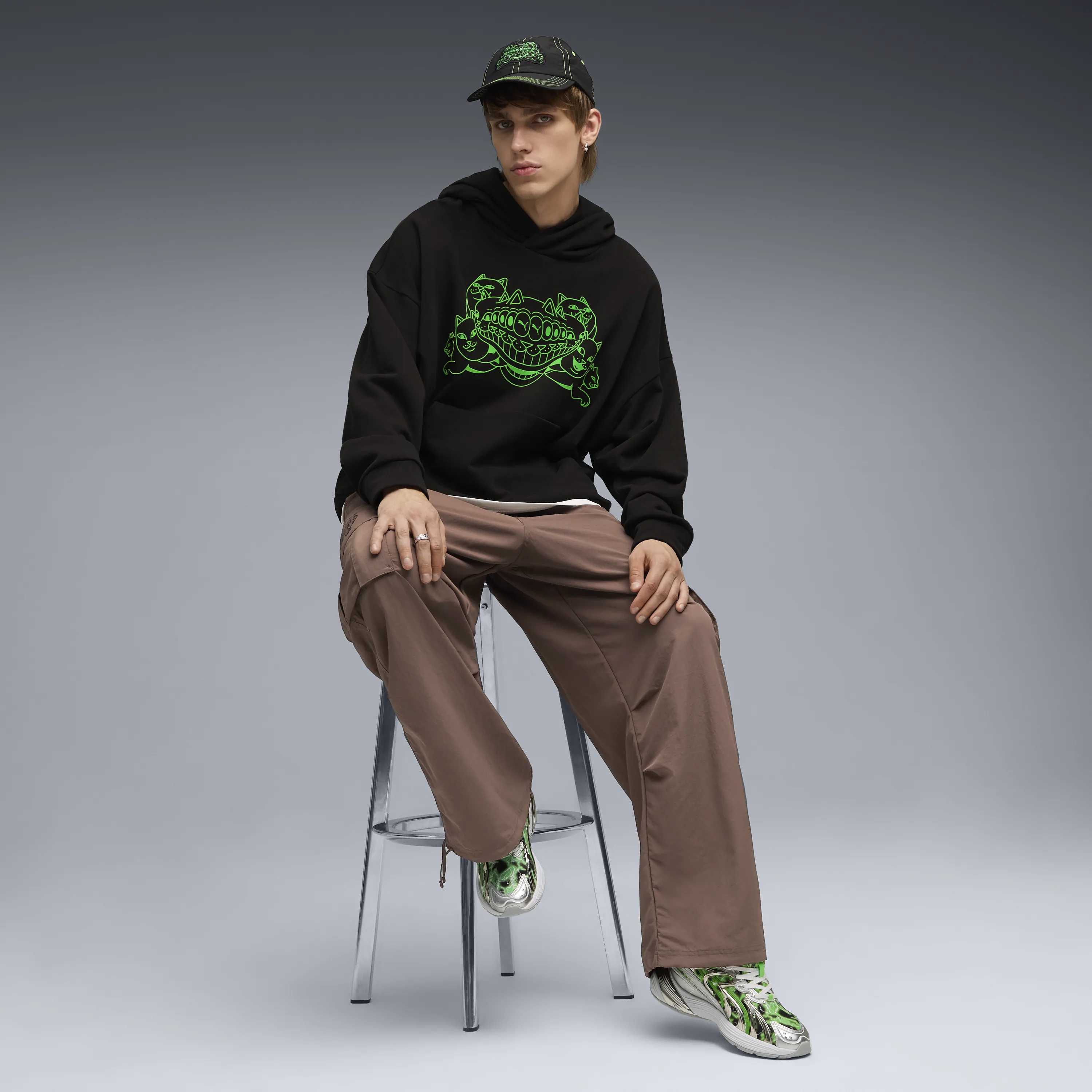 Inverse (Puma Silver-Fluro Green Pes) sold by Ripndip product image thumbnail 4