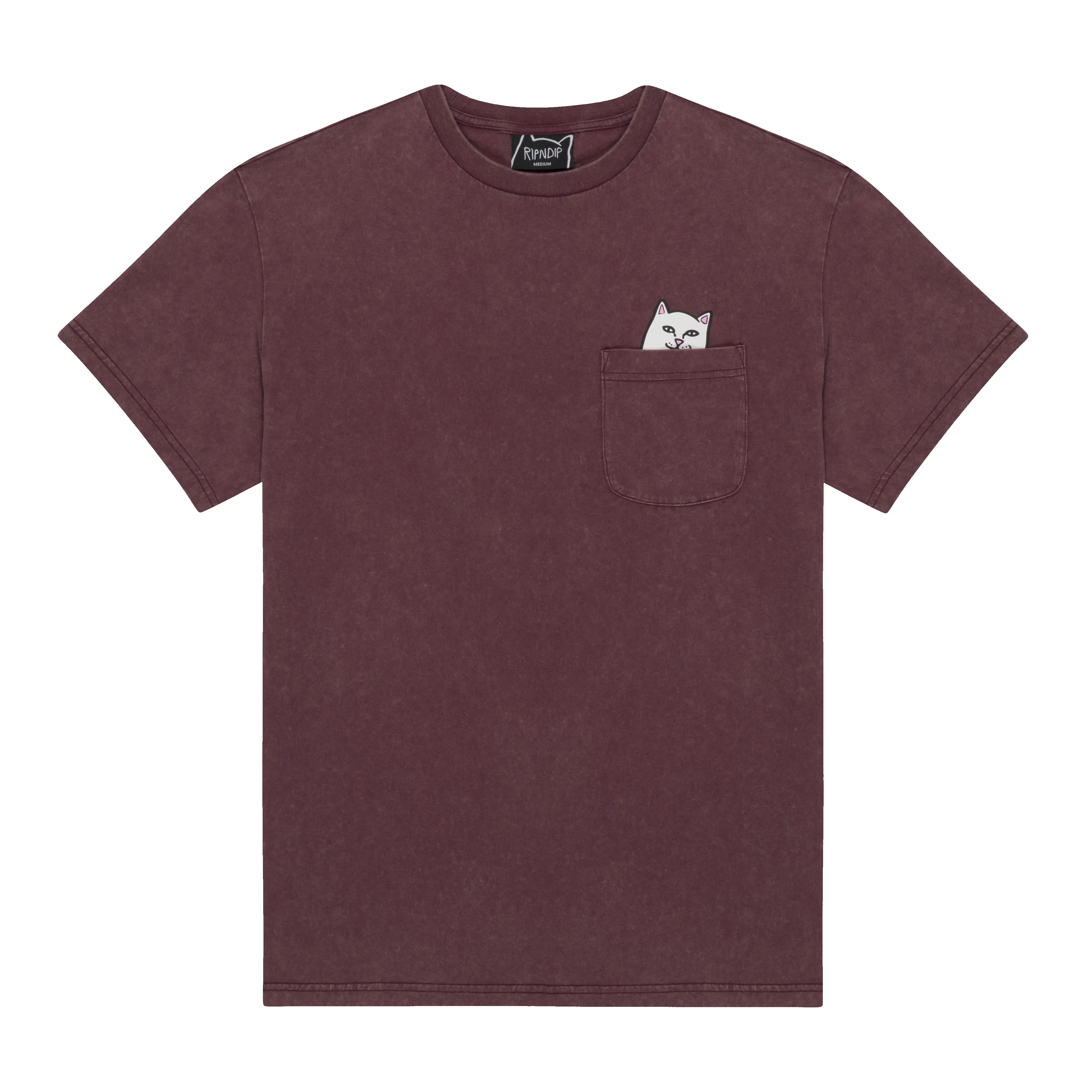 Lord Nermal Pocket Tee (Burgundy Vintage Wash) sold by Ripndip product image thumbnail 4