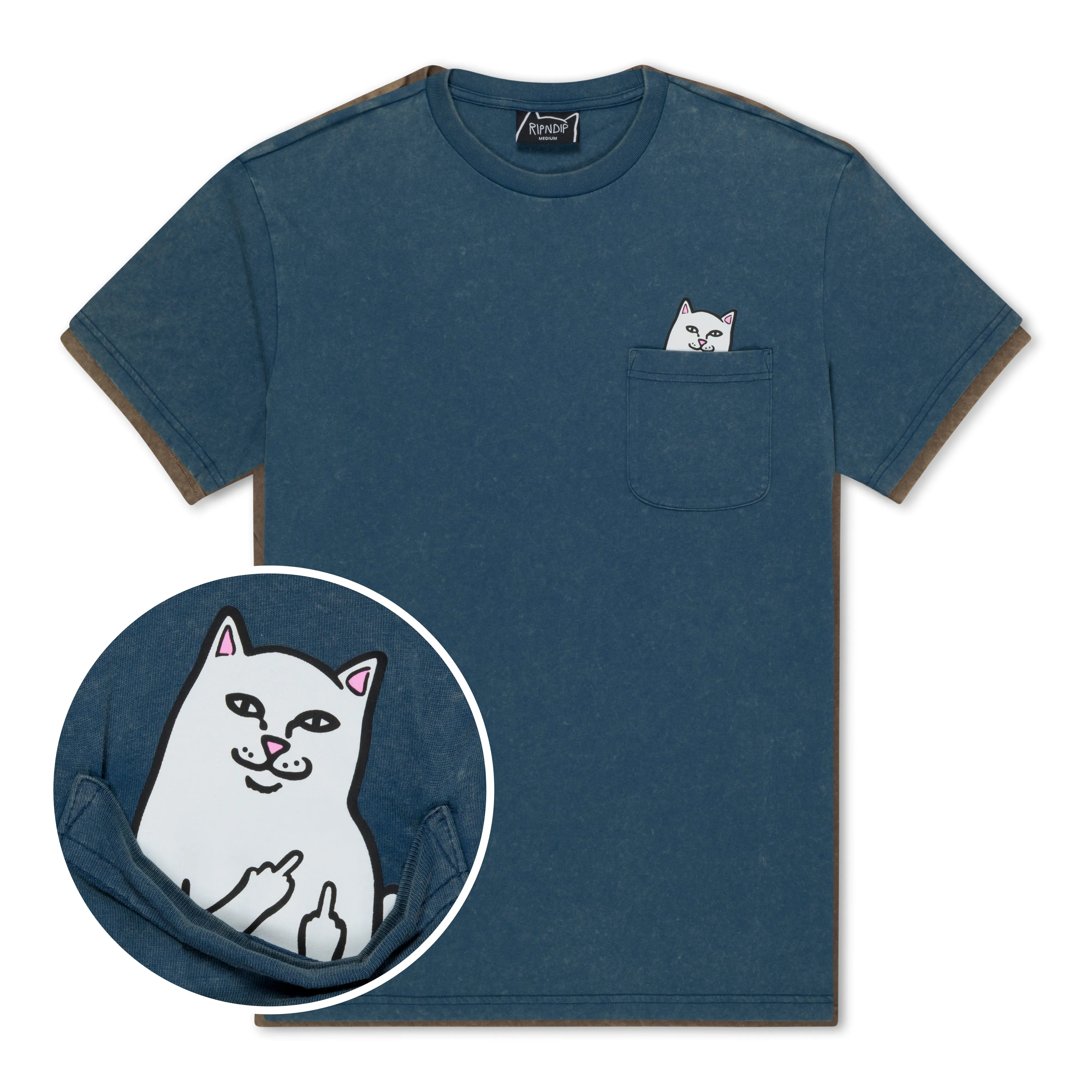 Lord Nermal Pocket Tee (Dark Slate Vintage Wash) sold by Ripndip