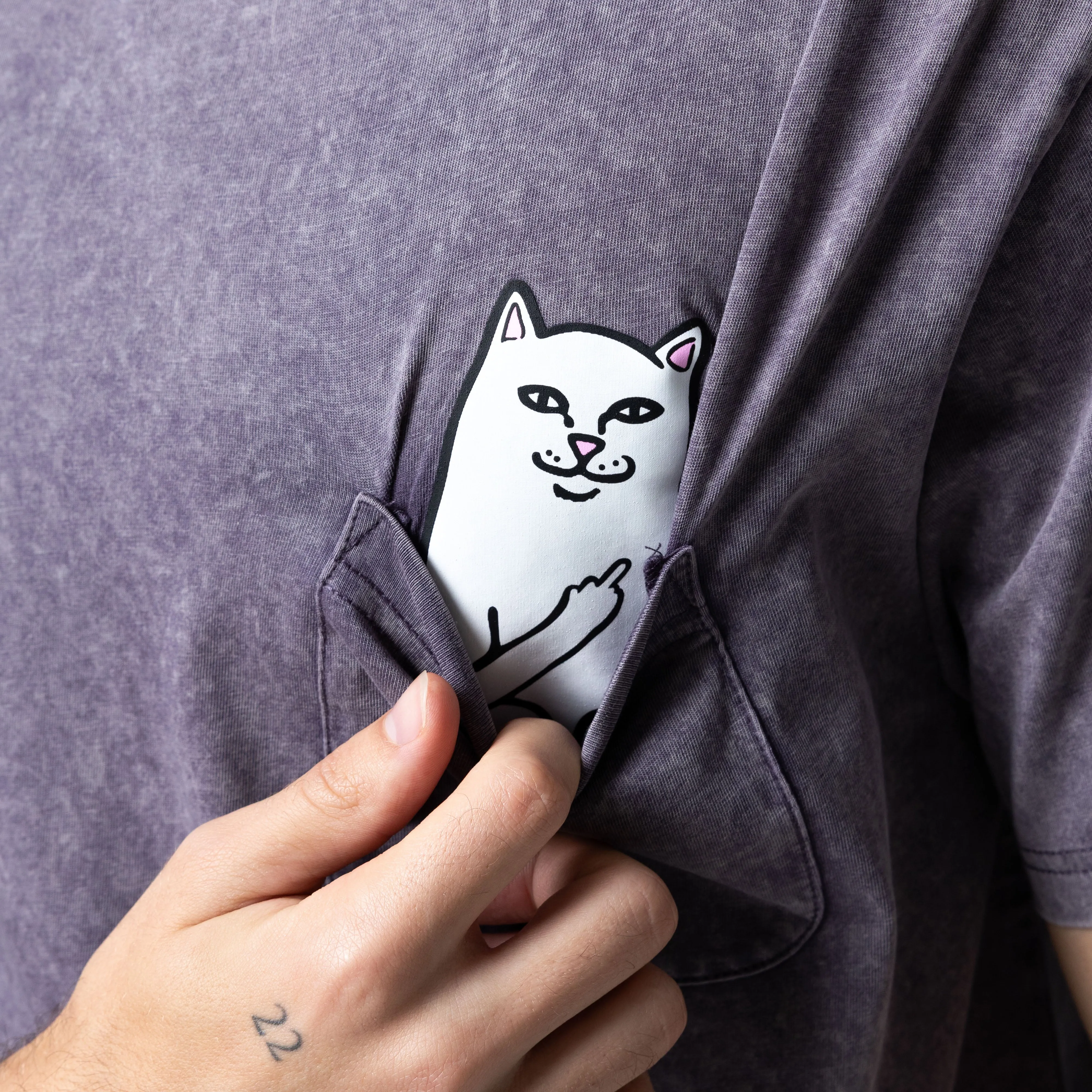 Lord Nermal Pocket Tee (Grape Vintage Wash) sold by Ripndip product image thumbnail 2