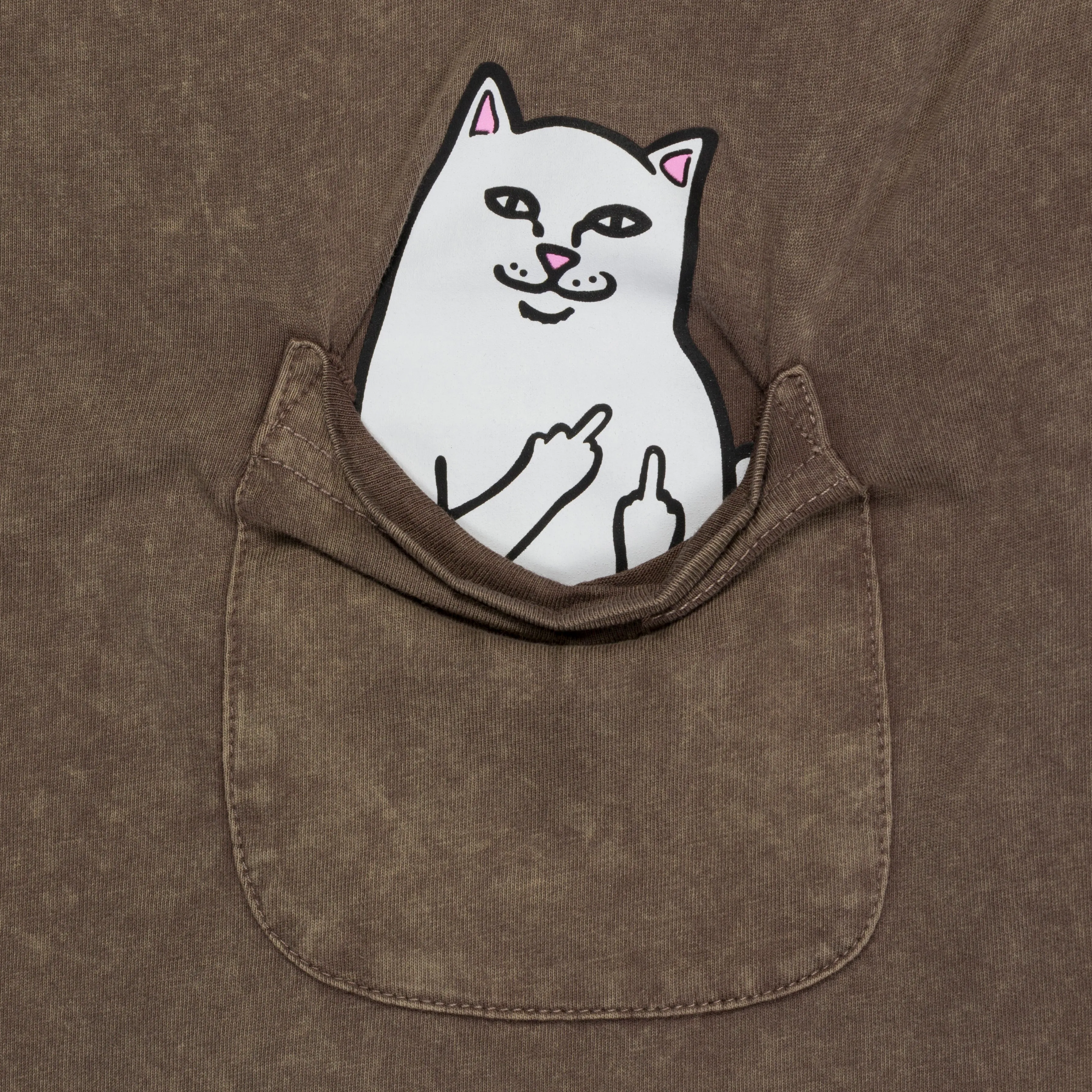 Lord Nermal Pocket Tee (Brown Vintage Wash) sold by Ripndip product image thumbnail 5