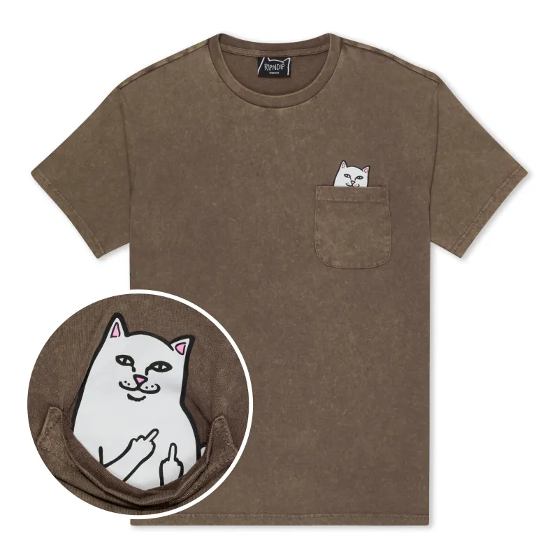 Lord Nermal Pocket Tee (Brown Vintage Wash) sold by Ripndip