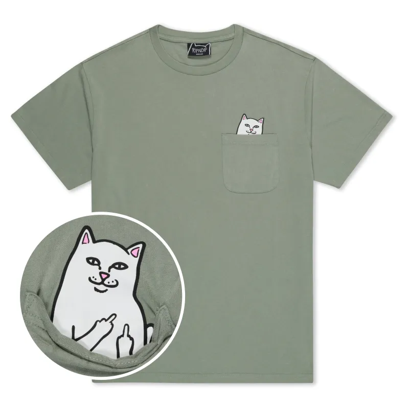 Lord Nermal Pocket Tee (Sage Vintage Wash) sold by Ripndip