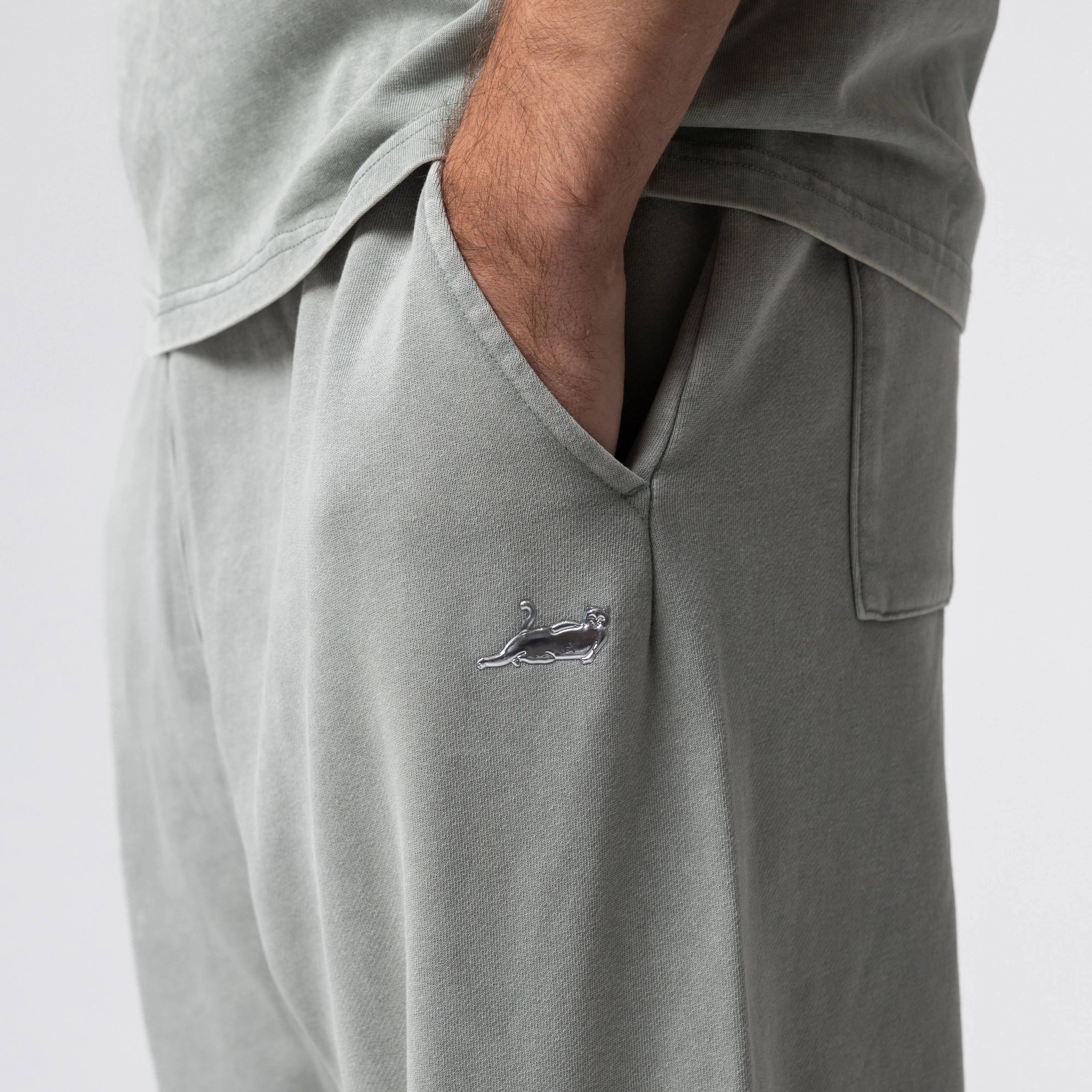 Castanza Straight Leg Sweatpants (Sage Vintage Wash) sold by Ripndip product image thumbnail 3