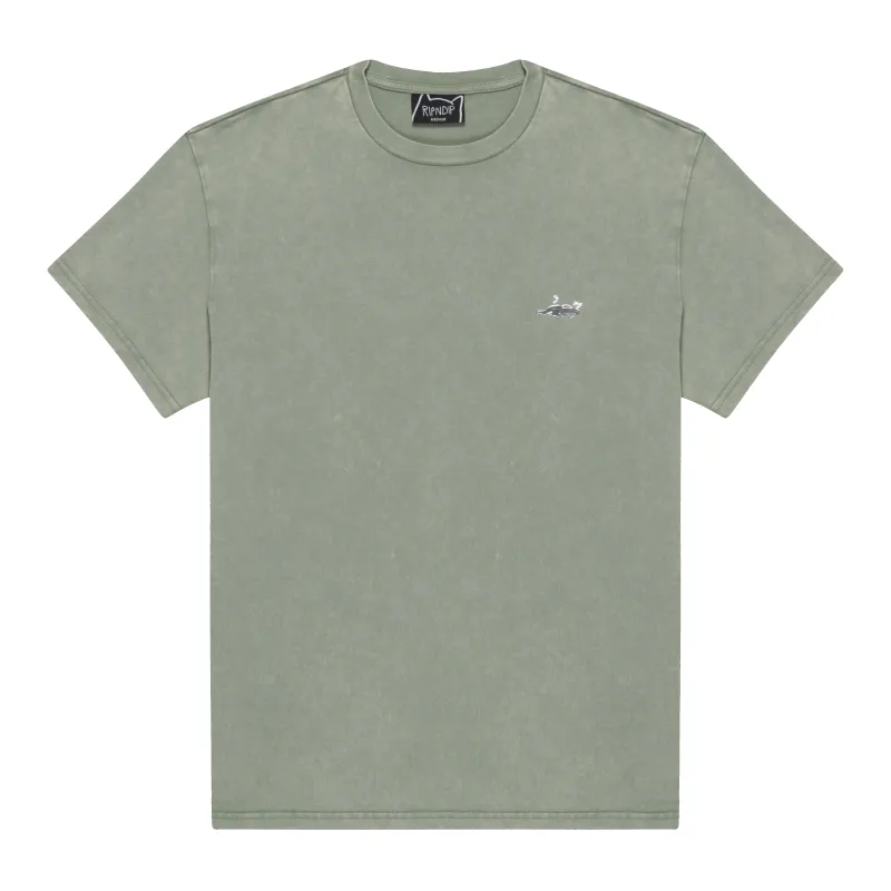 Castanza Short Sleeve Tee (Sage Vintage Wash) sold by Ripndip