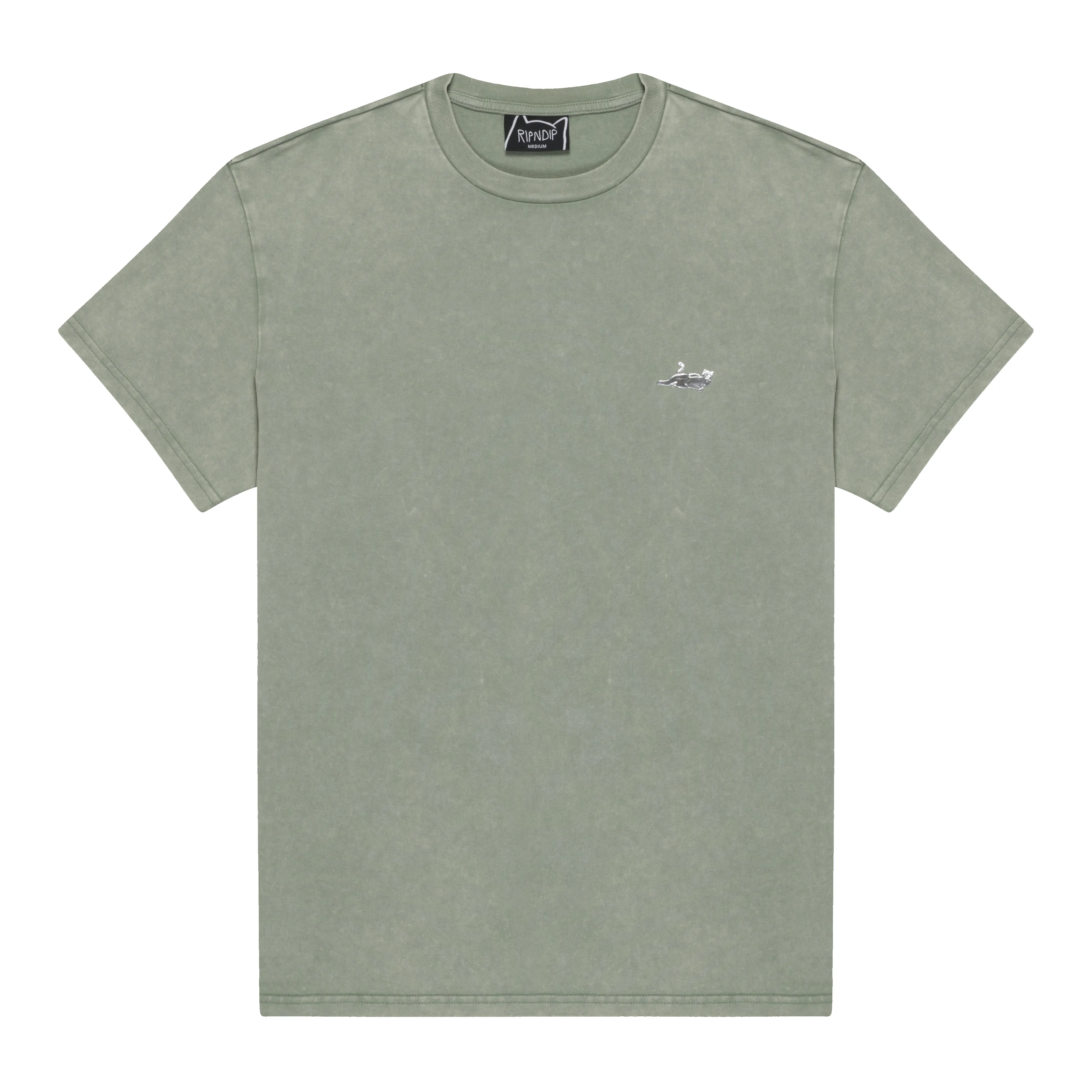 Castanza Short Sleeve Tee (Sage Vintage Wash) sold by Ripndip