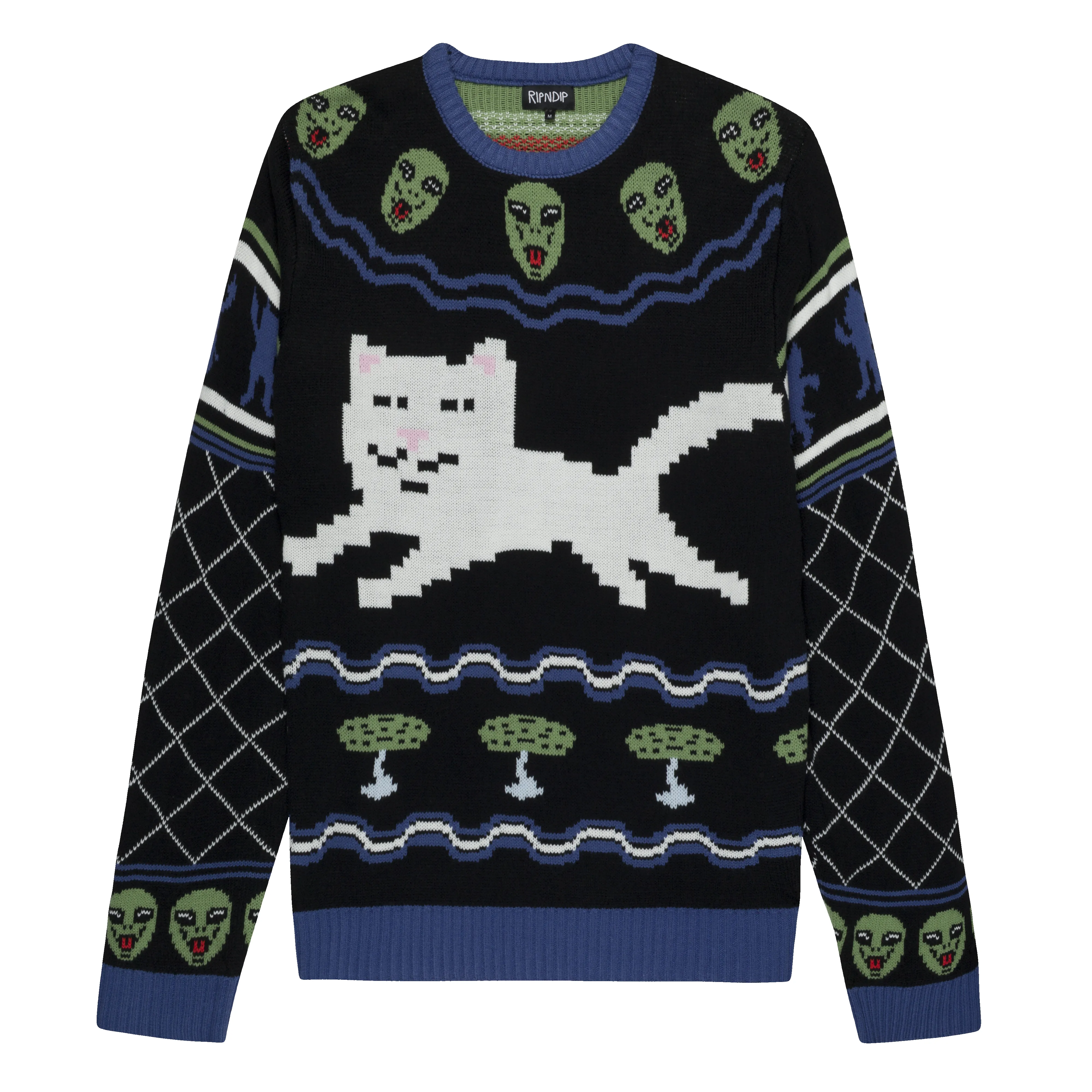 Out Of This World Knit Sweater (Black) sold by Ripndip