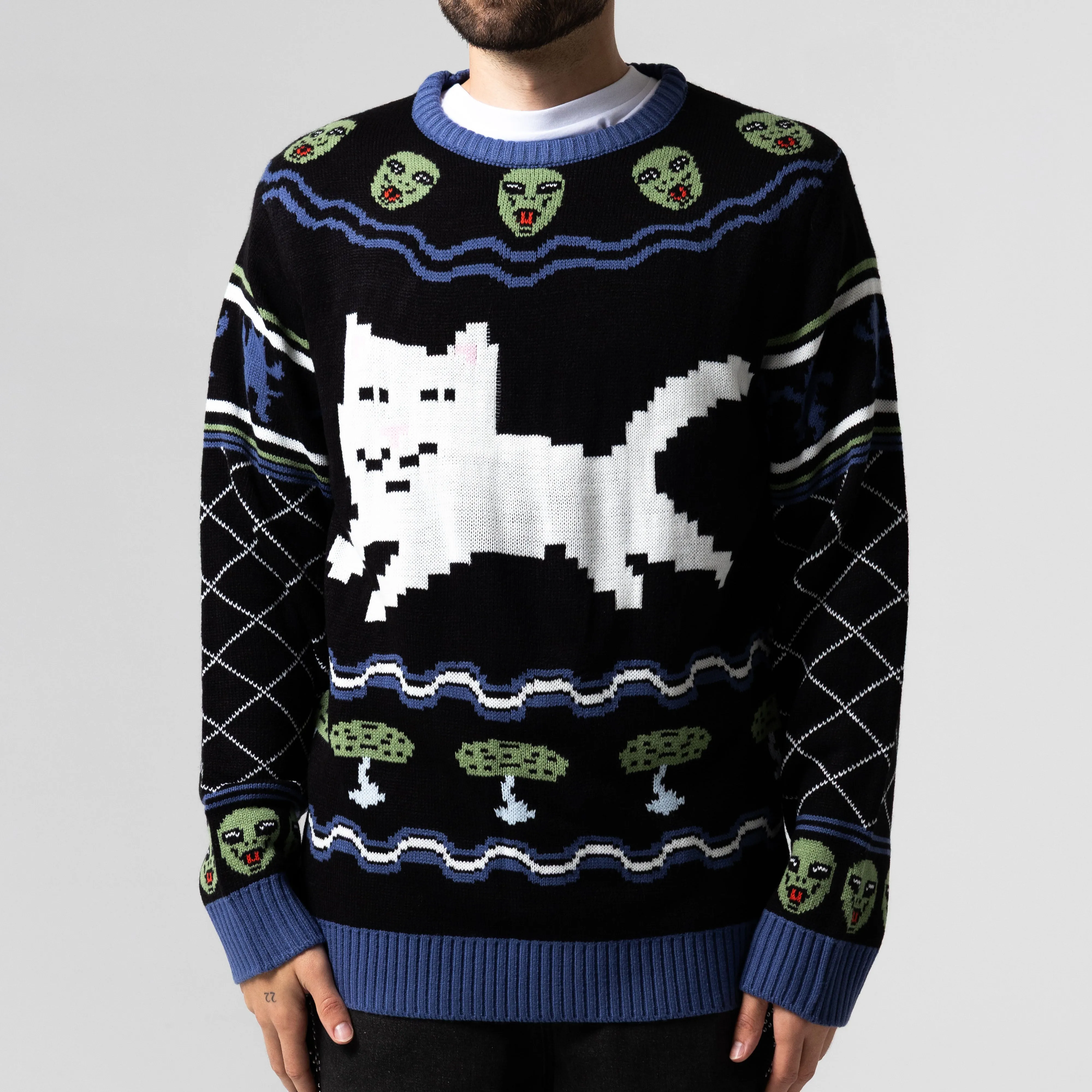 Out Of This World Knit Sweater (Black) sold by Ripndip product image thumbnail 3