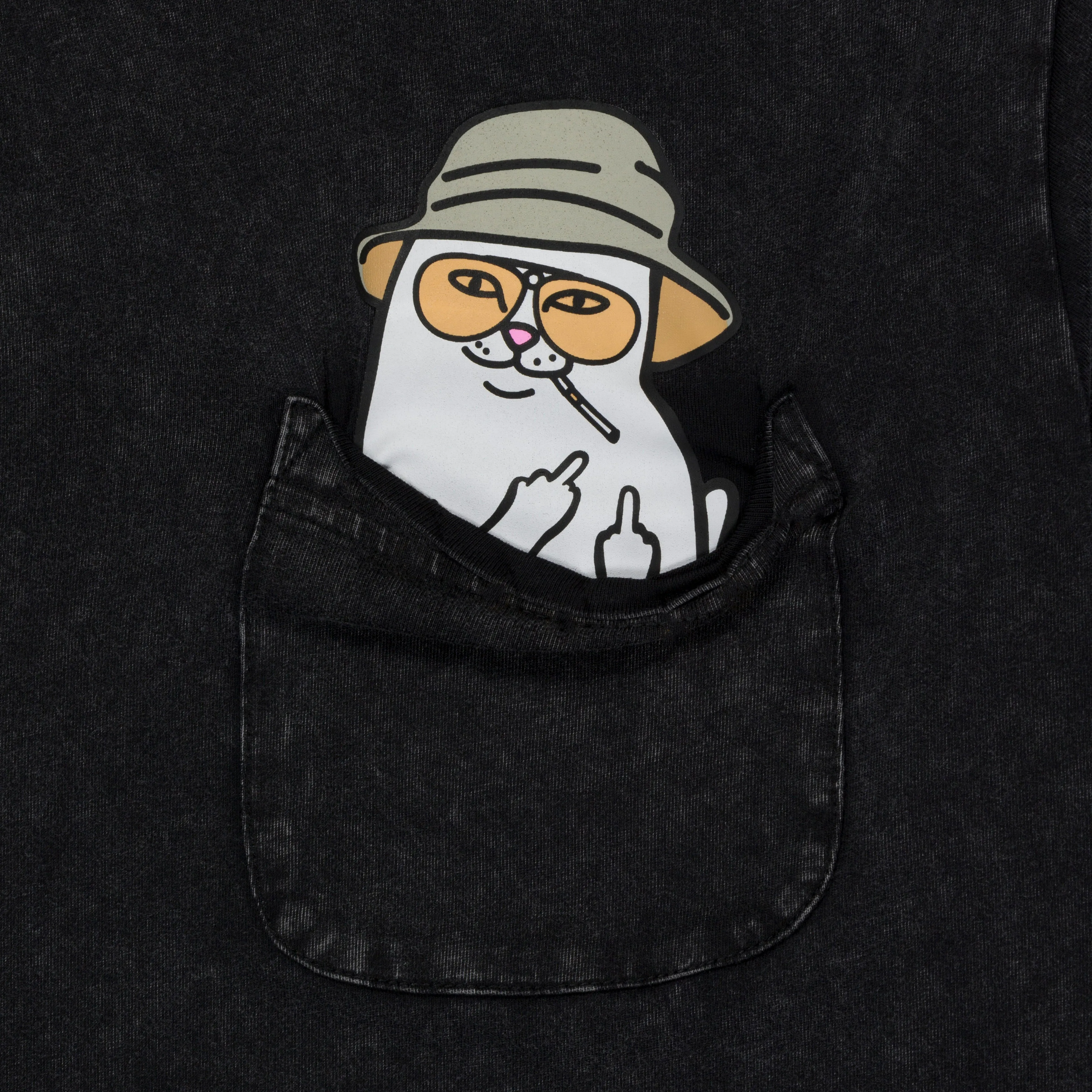Nermal S Thompson Pocket Tee (Black Mineral Wash) sold by Ripndip product image thumbnail 2