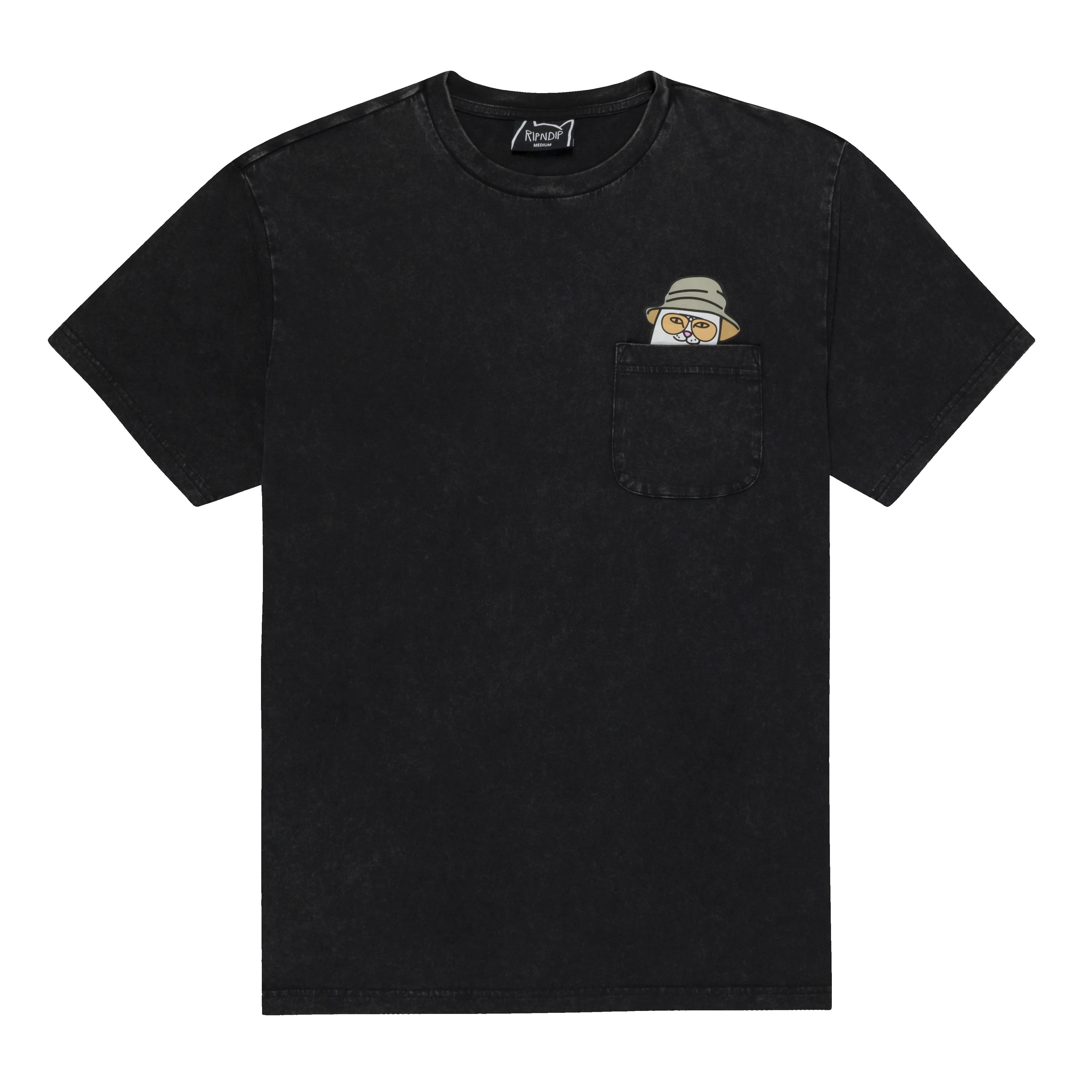 Nermal S Thompson Pocket Tee (Black Mineral Wash) sold by Ripndip product image thumbnail 3