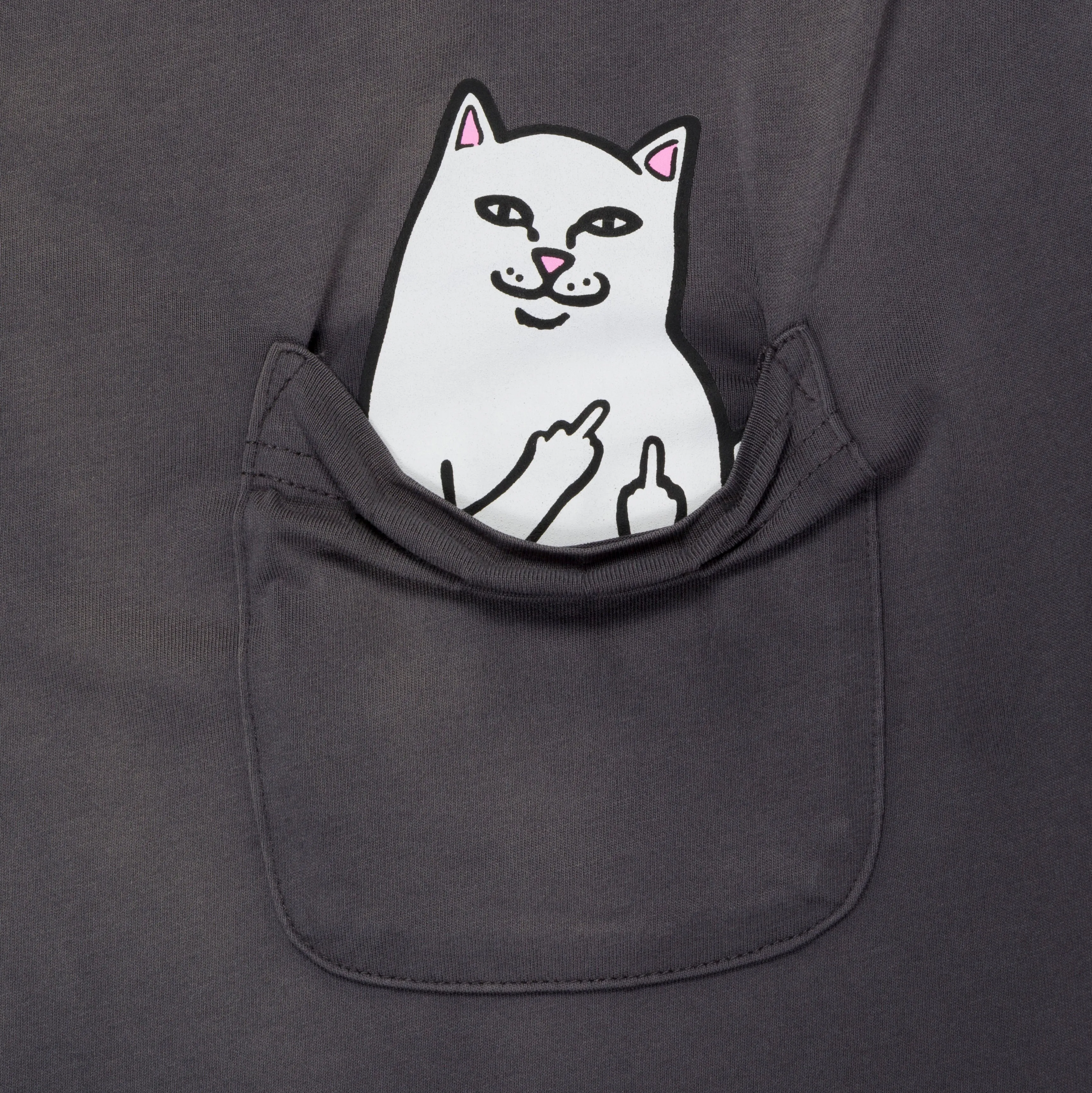 Lord Nermal Pocket Tee (Charcoal Vintage Wash) sold by Ripndip product image thumbnail 2