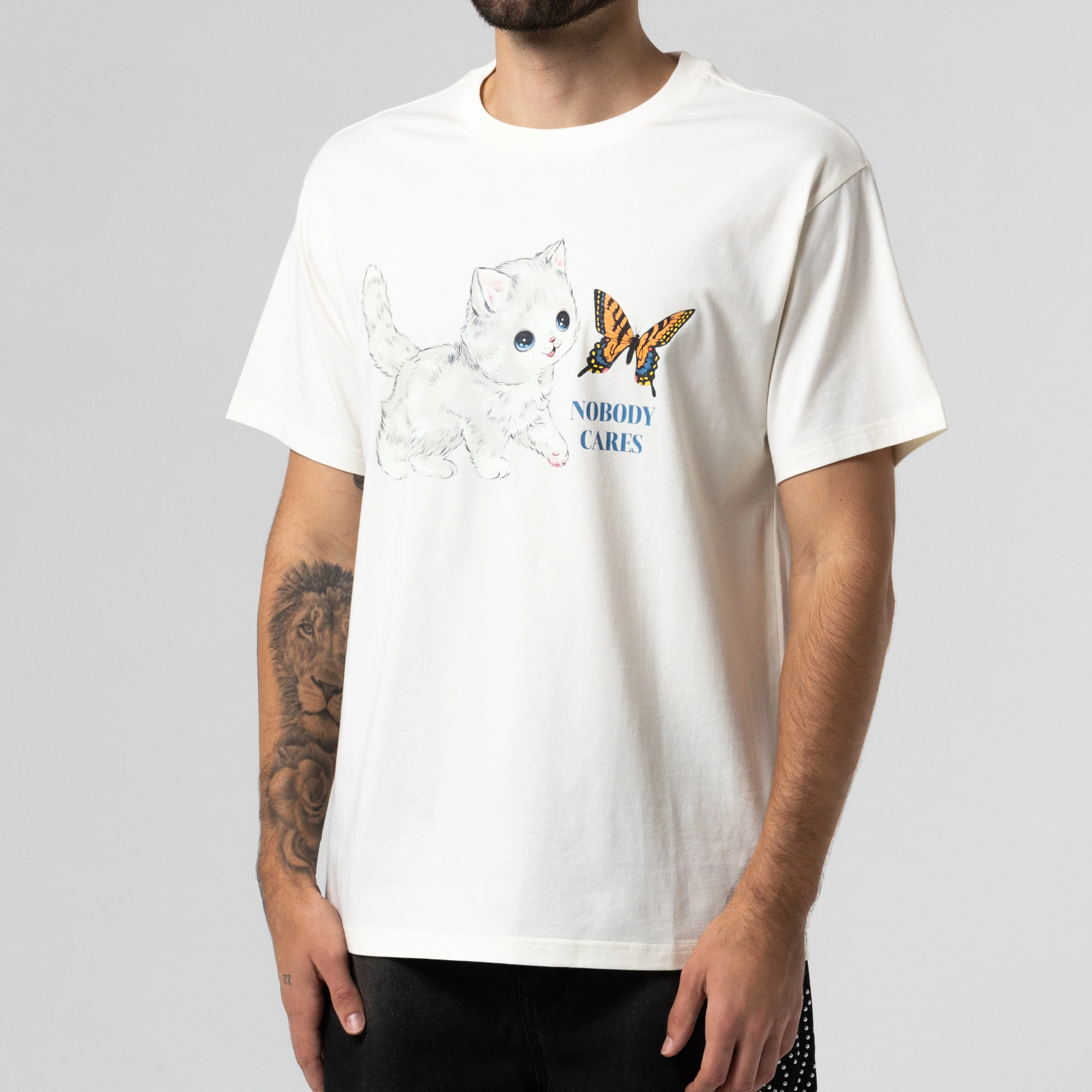 Nobody Cares Tee (Bone) sold by Ripndip product image thumbnail 2
