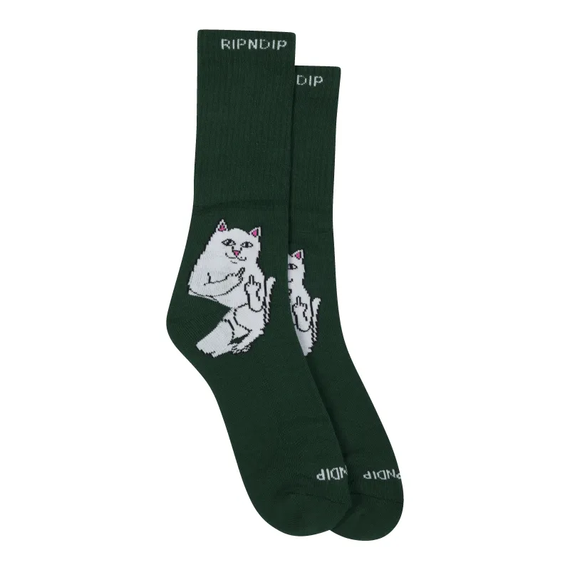 Lord Nermal Socks (Hunter Green) made by Ripndip