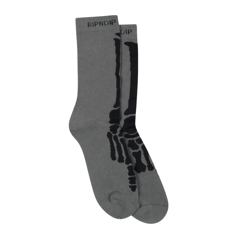 Skelly Nerm Socks (Charcoal) sold by Ripndip