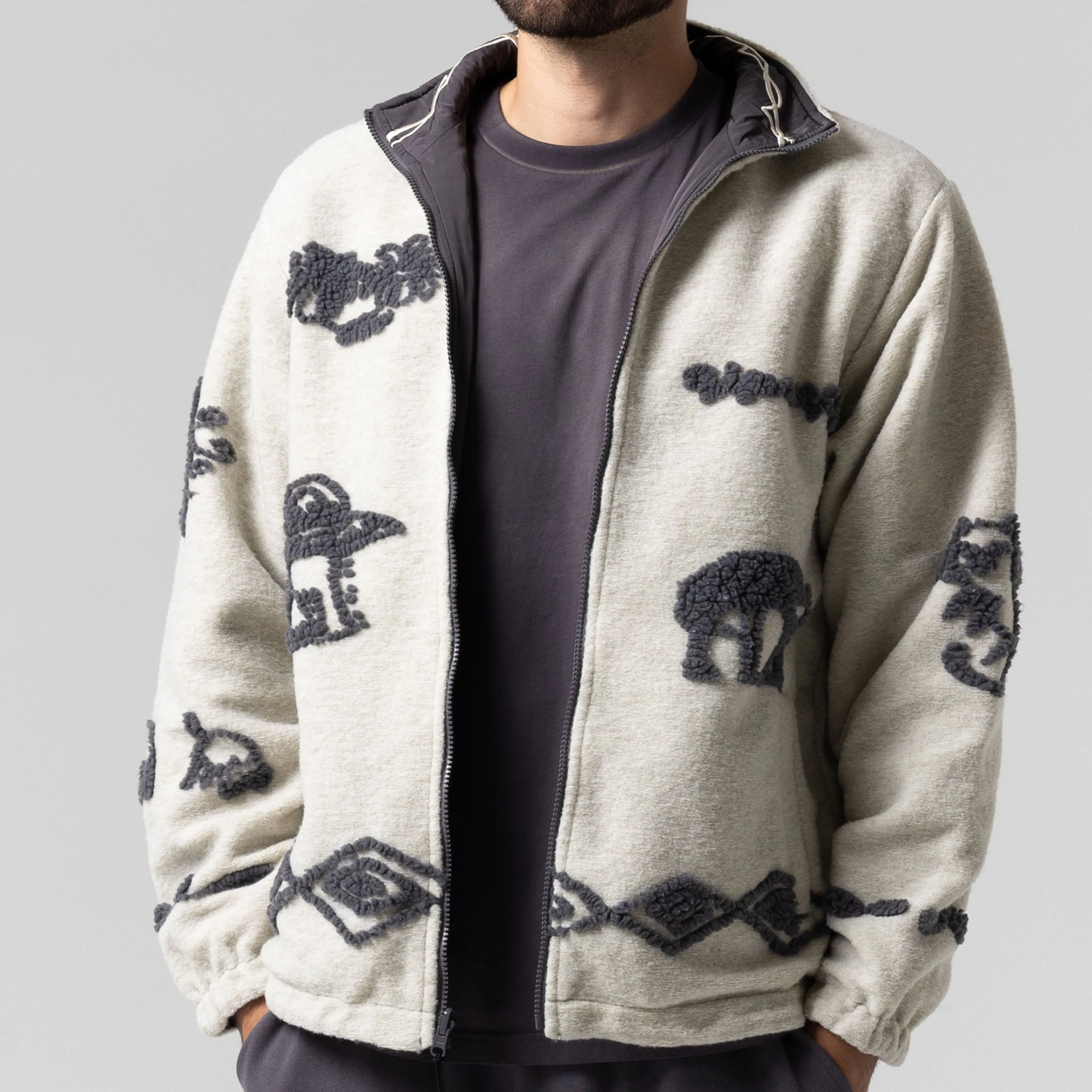 Blonded Reversible Jacket (Sand / Charcoal) sold by Ripndip product image thumbnail 3