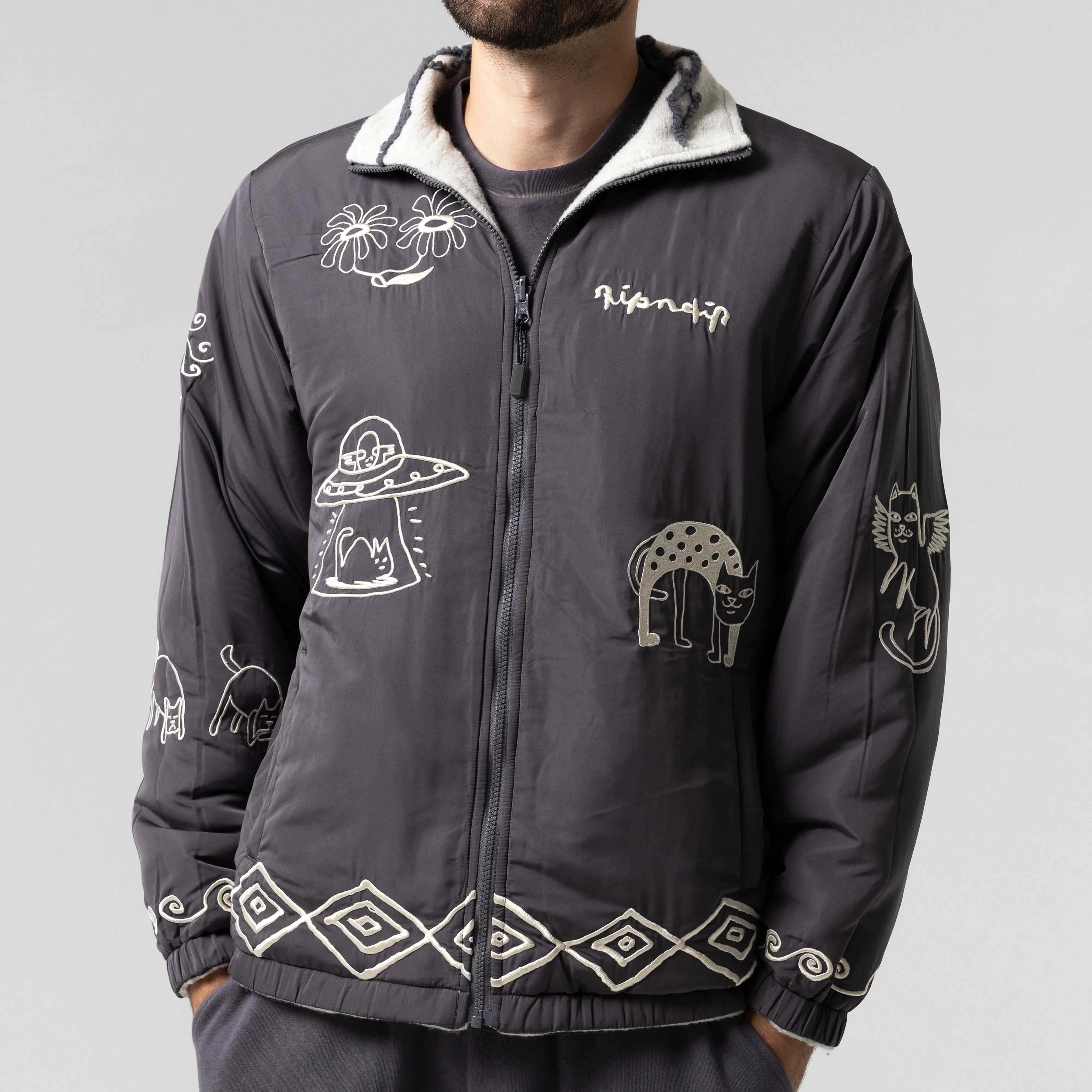 Blonded Reversible Jacket (Sand / Charcoal) sold by Ripndip product image thumbnail 2