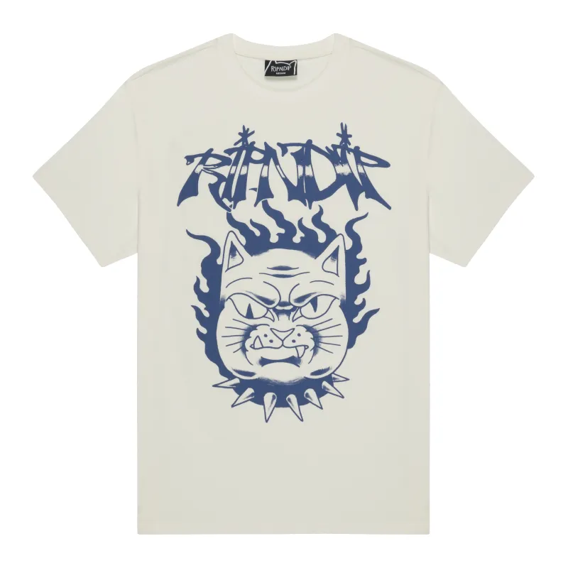 The Happiest Cat Tee (Bone) made by Ripndip