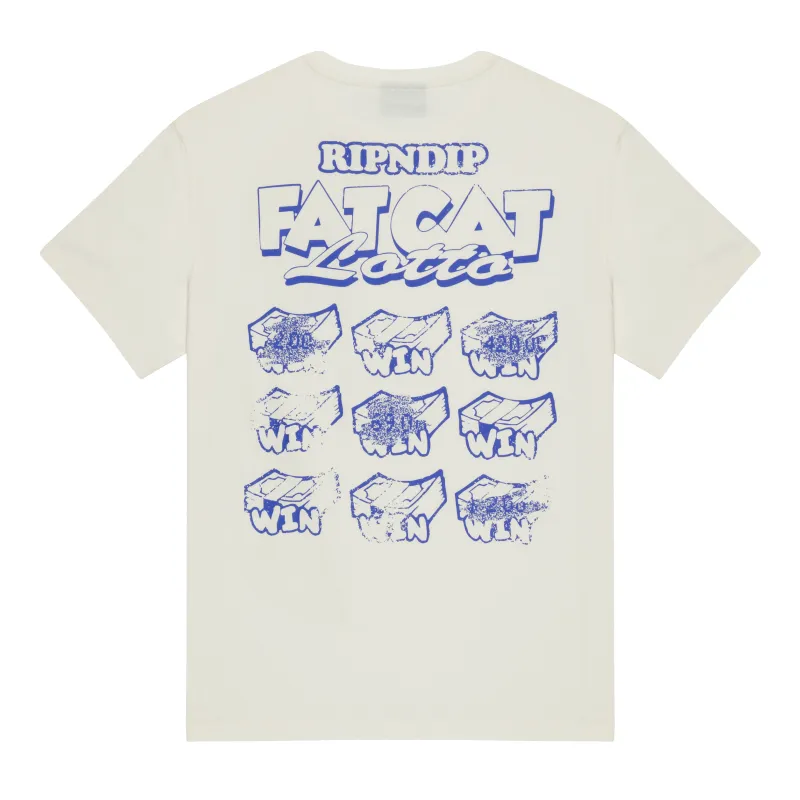 Fat Cat Tee (Bone) sold by Ripndip