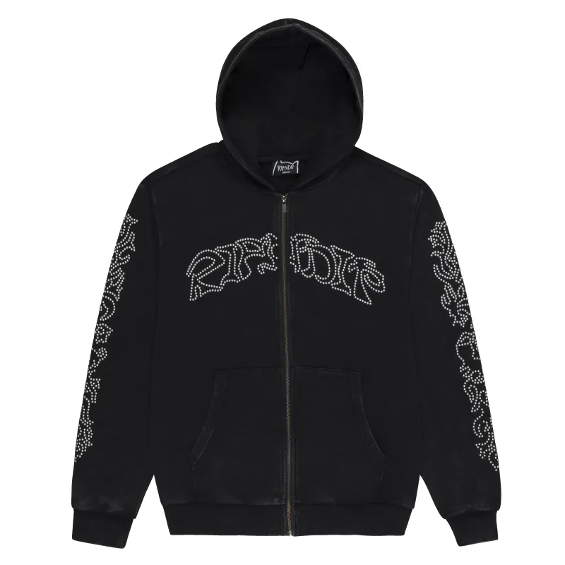 Pretty Flacko Zip Hoodie (Black Vintage Wash) made by Ripndip