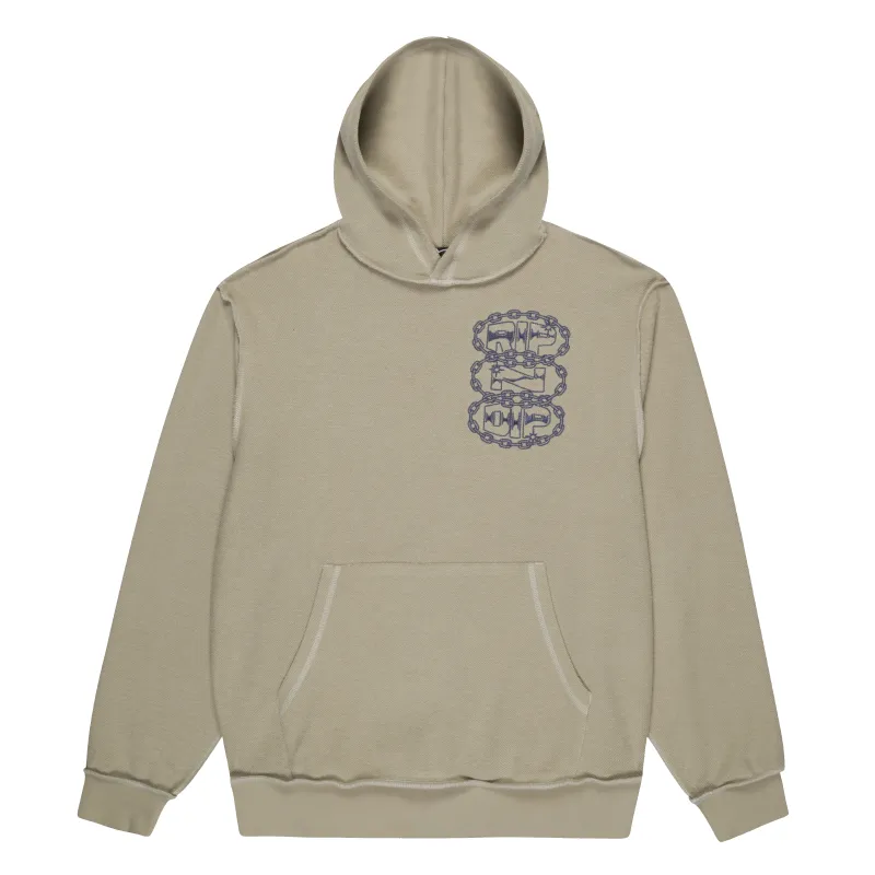 Linked Up Reverse Stitched Hoodie (Khaki) made by Ripndip