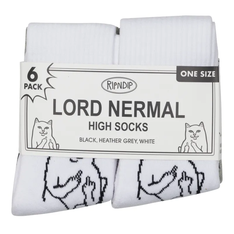 Lord Nermal Socks 6 Pack (Multi) sold by Ripndip