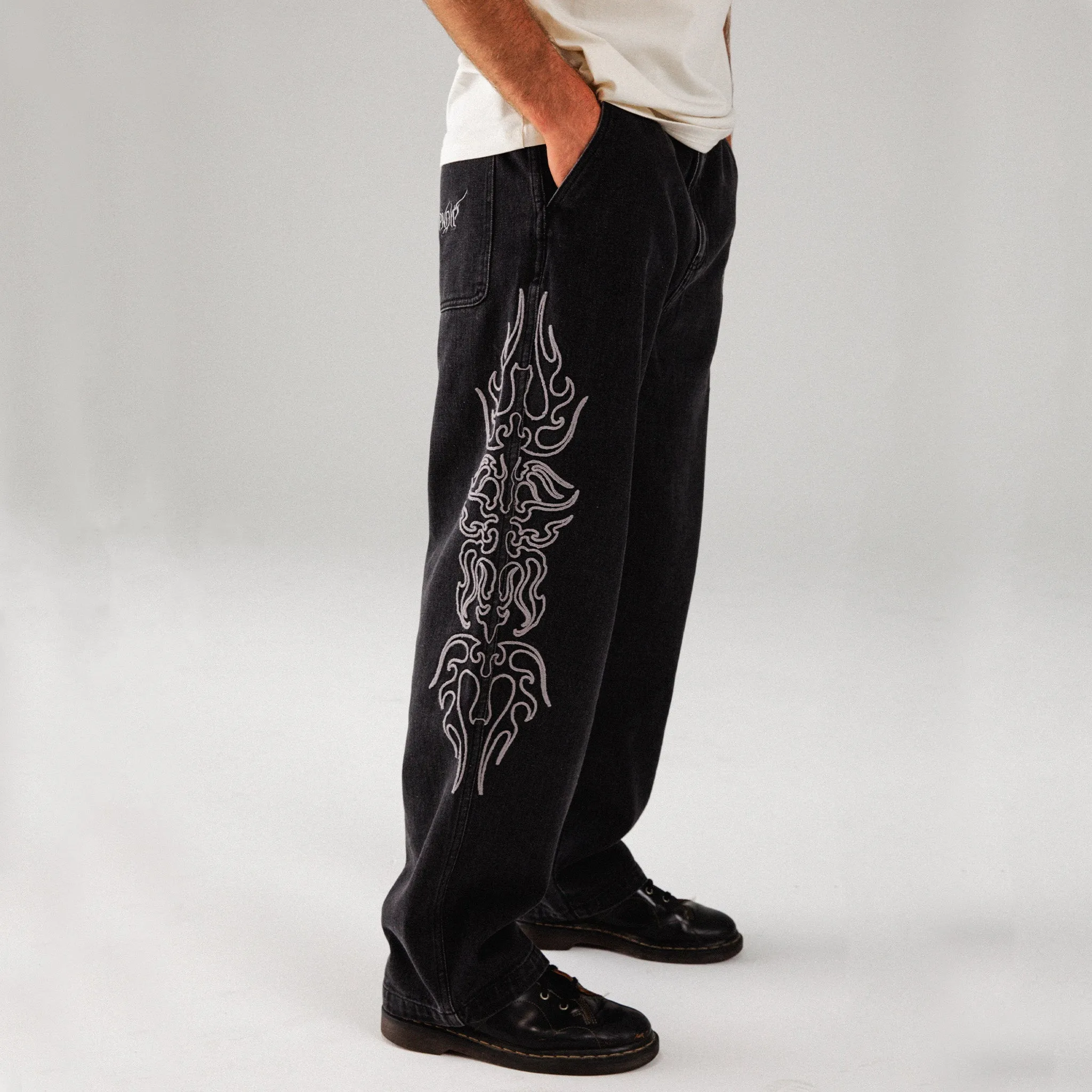 Volt Denim Pants (Black) sold by Ripndip product image thumbnail 2