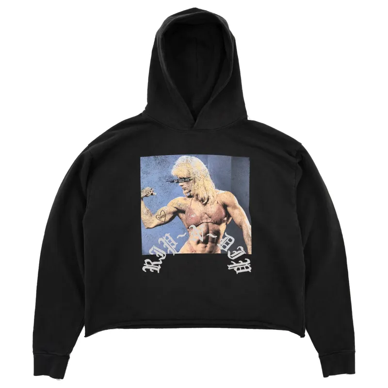 Protein Boxy Cropped 500GSM Hoodie (Gunmetal) made by Ripndip
