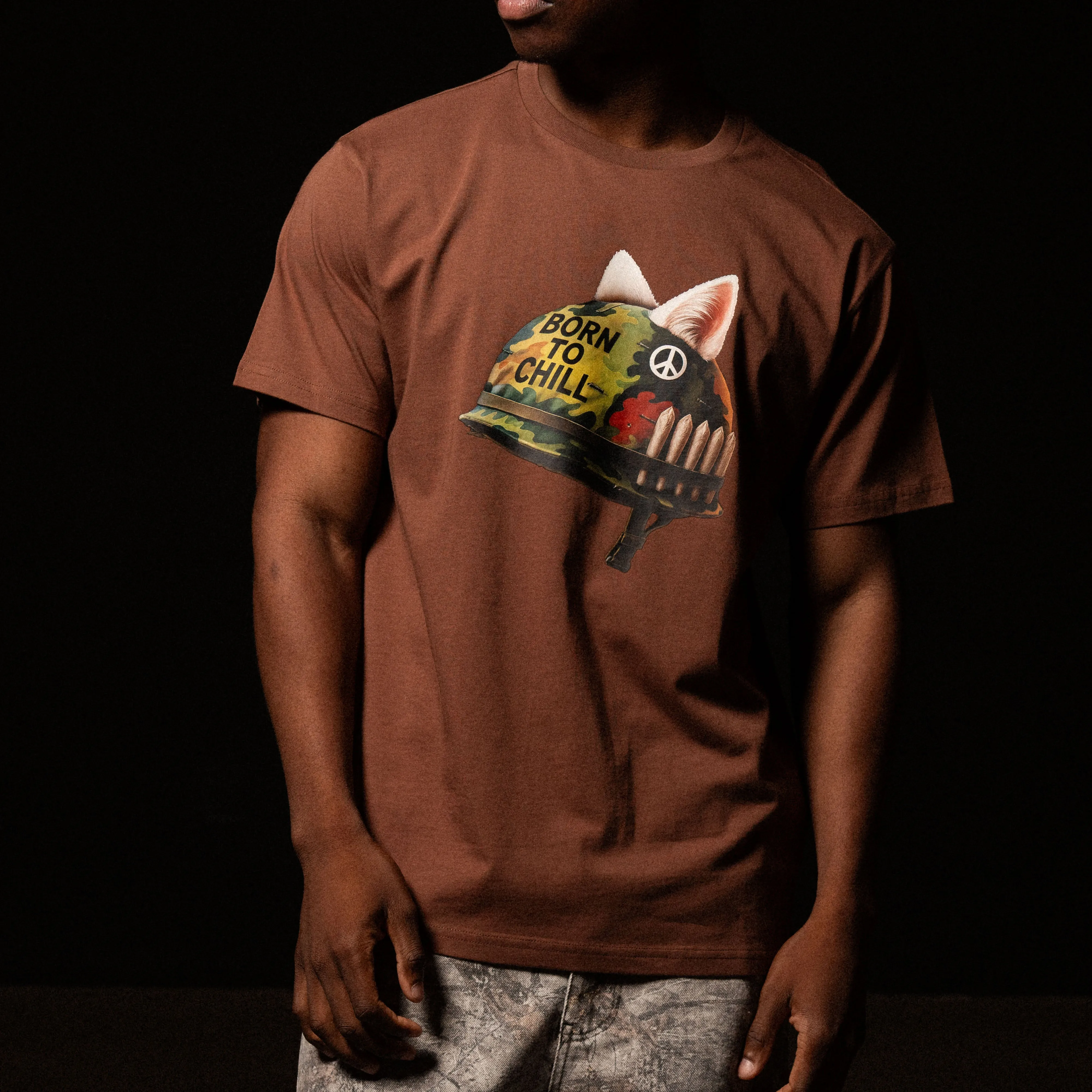 Born To Chill Tee (Brown) sold by Ripndip product image thumbnail 2
