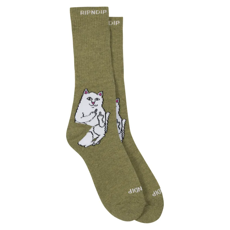 Lord Nermal Socks (Olive) made by Ripndip