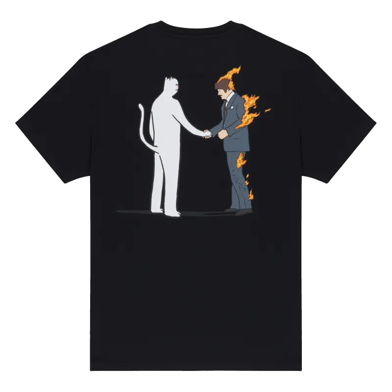 Burn Tee (Black) sold by Ripndip