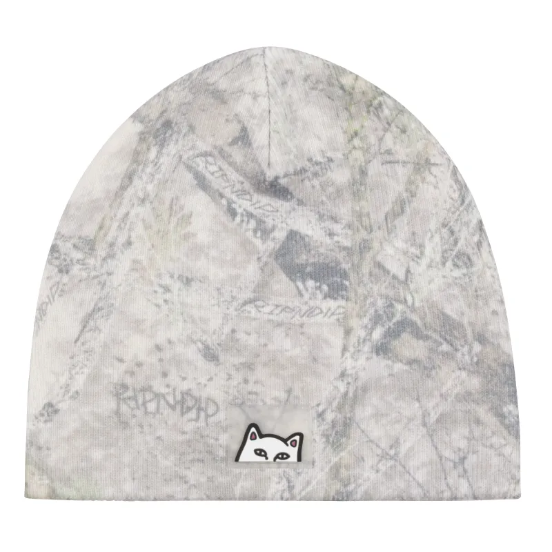 Peeking Nermal Skull Beanie (Nerm Tree Camo) made by Ripndip
