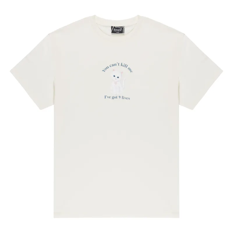 9 Lives Tee (Bone) sold by Ripndip