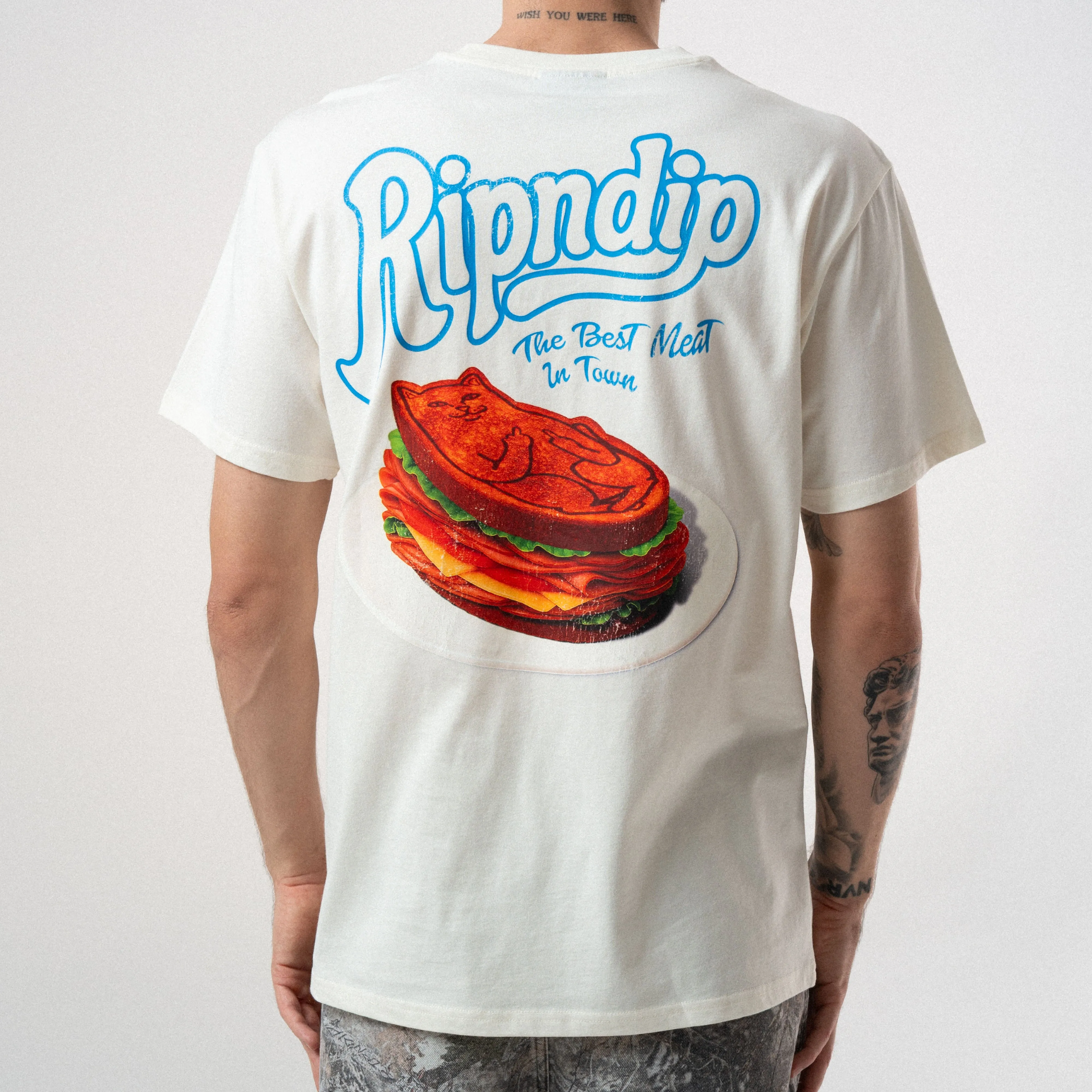 Best Meat Tee (Bone) sold by Ripndip product image thumbnail 2