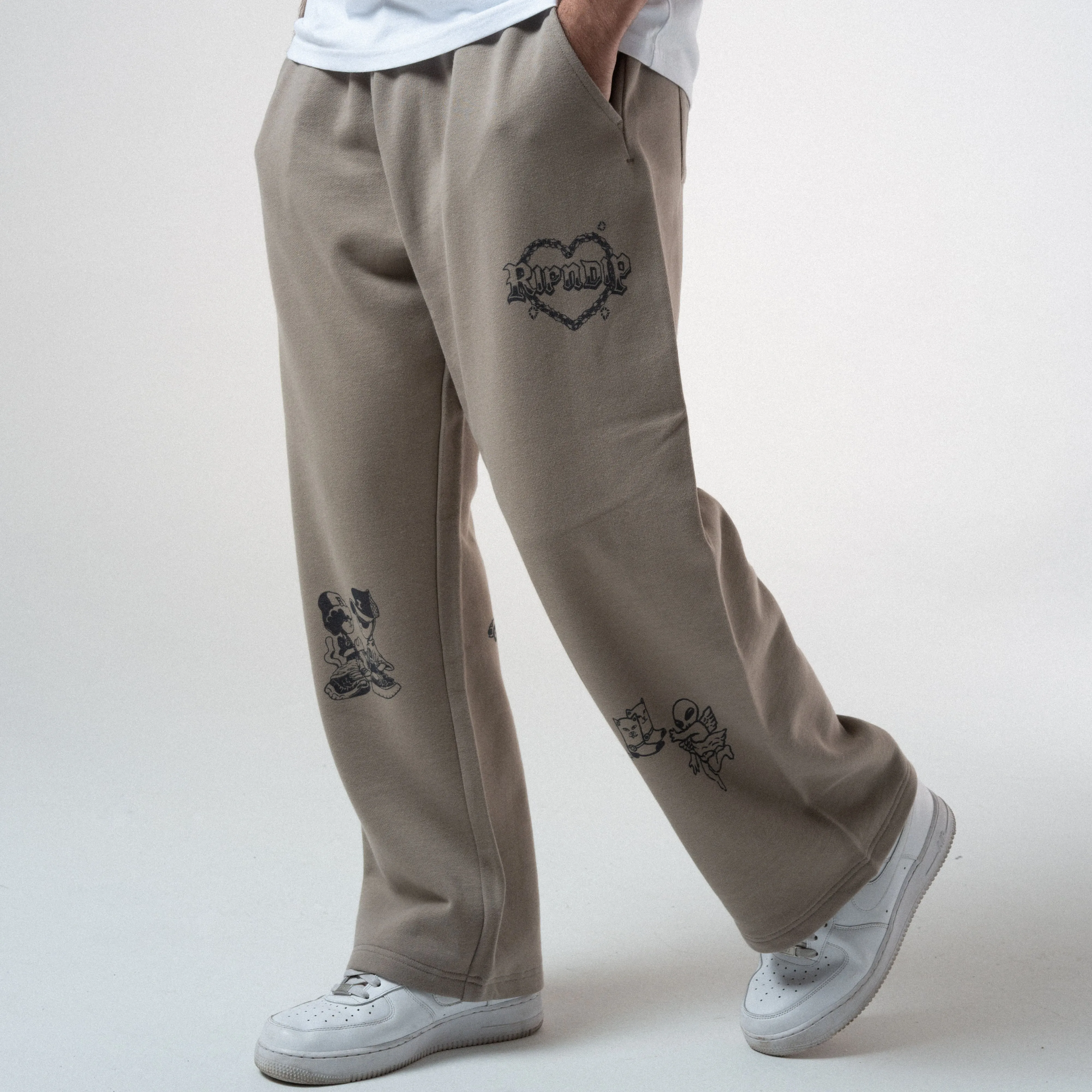Westside Straight Leg Sweatpants (Dark Sand) sold by Ripndip product image thumbnail 2