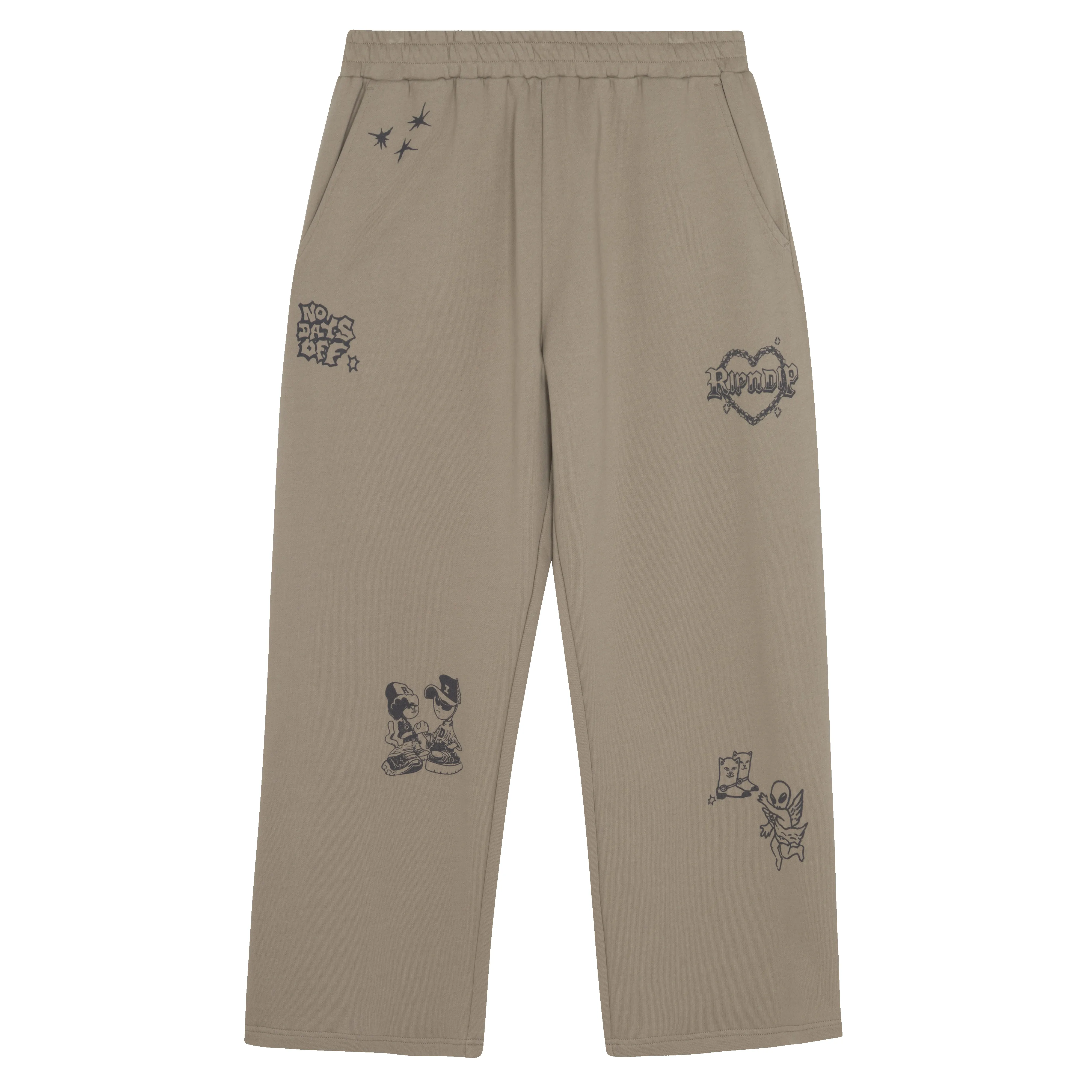 Westside Straight Leg Sweatpants (Dark Sand) sold by Ripndip