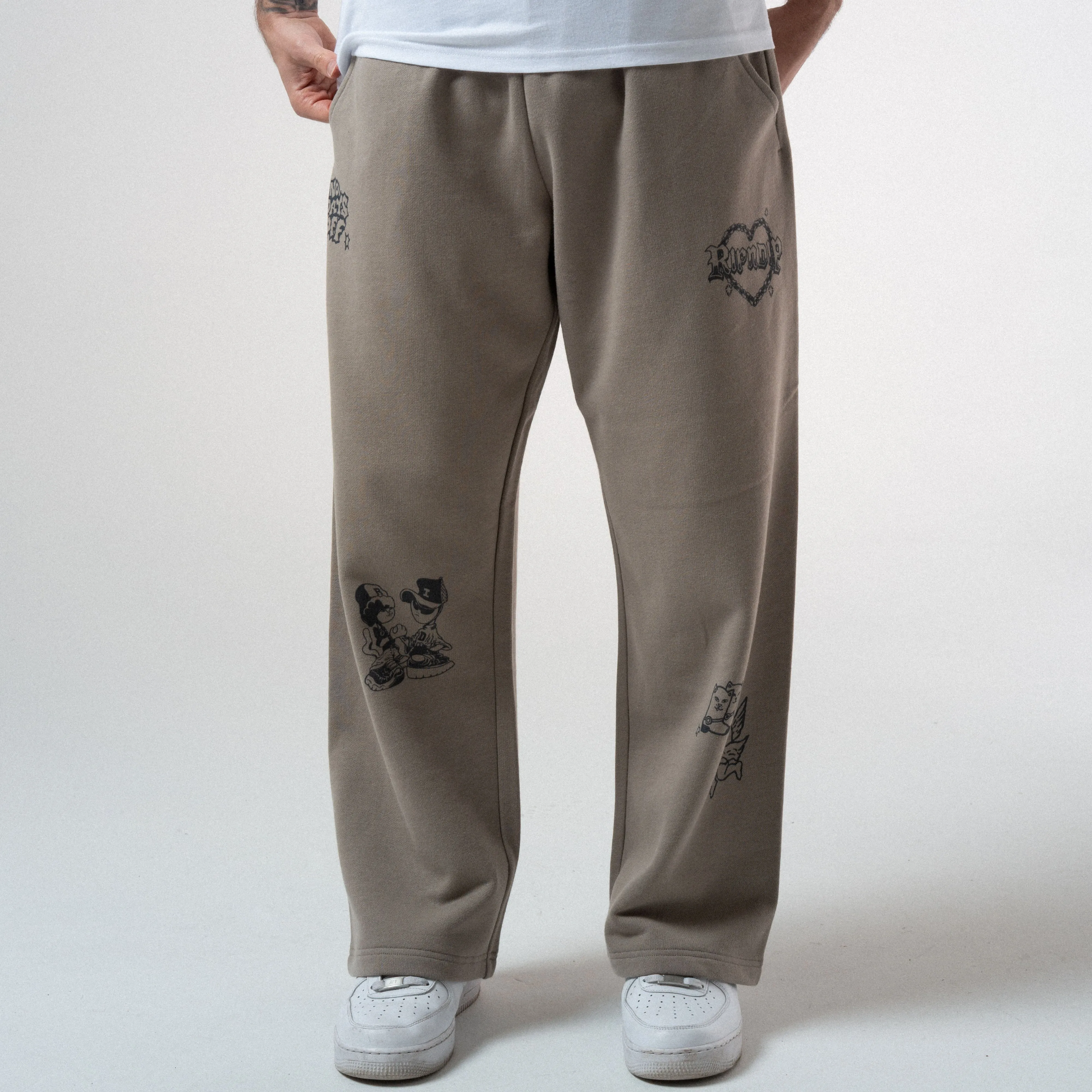 Westside Straight Leg Sweatpants (Dark Sand) sold by Ripndip product image thumbnail 3