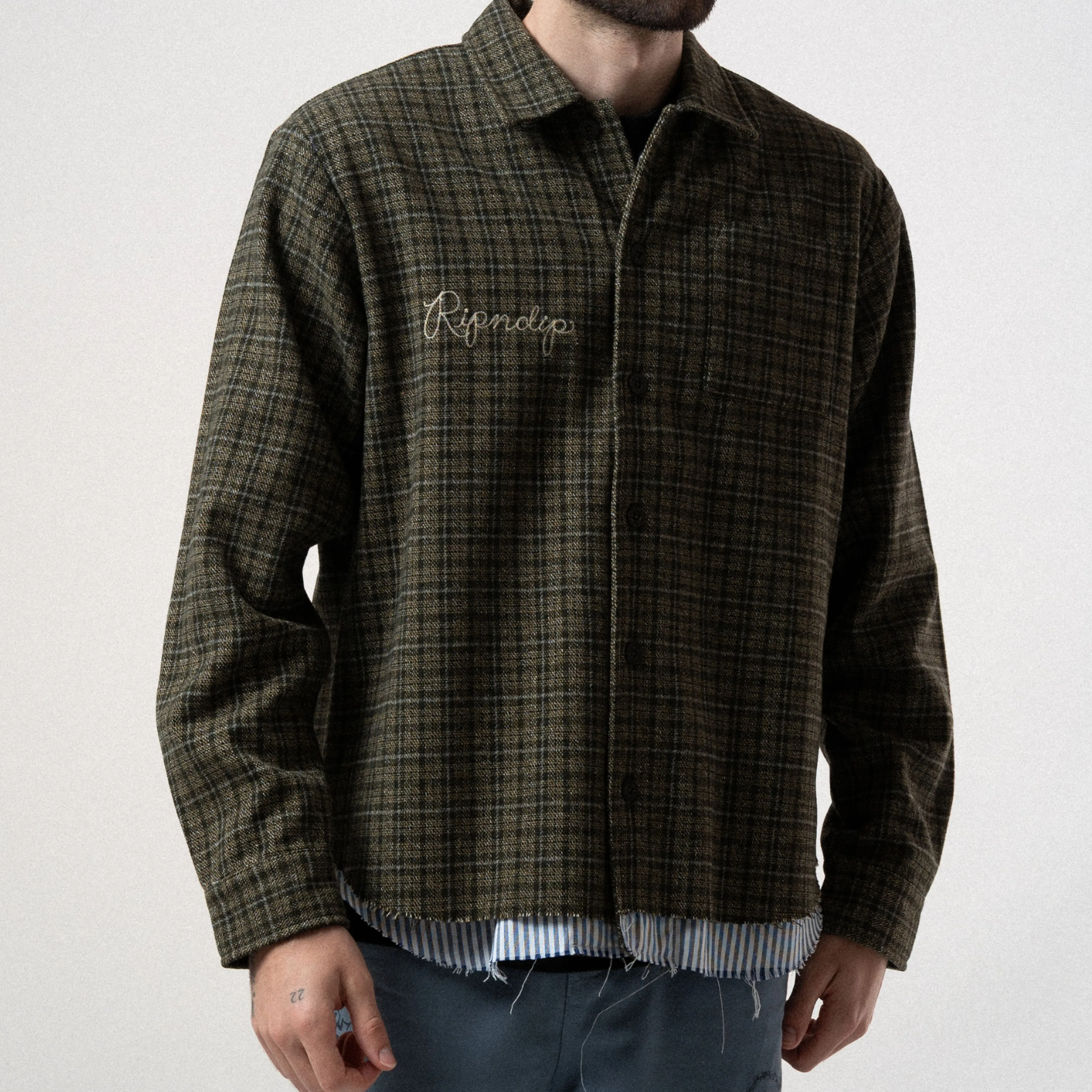 Where The Flowers Bloom Flannel Jacket (Olive) sold by Ripndip product image thumbnail 4