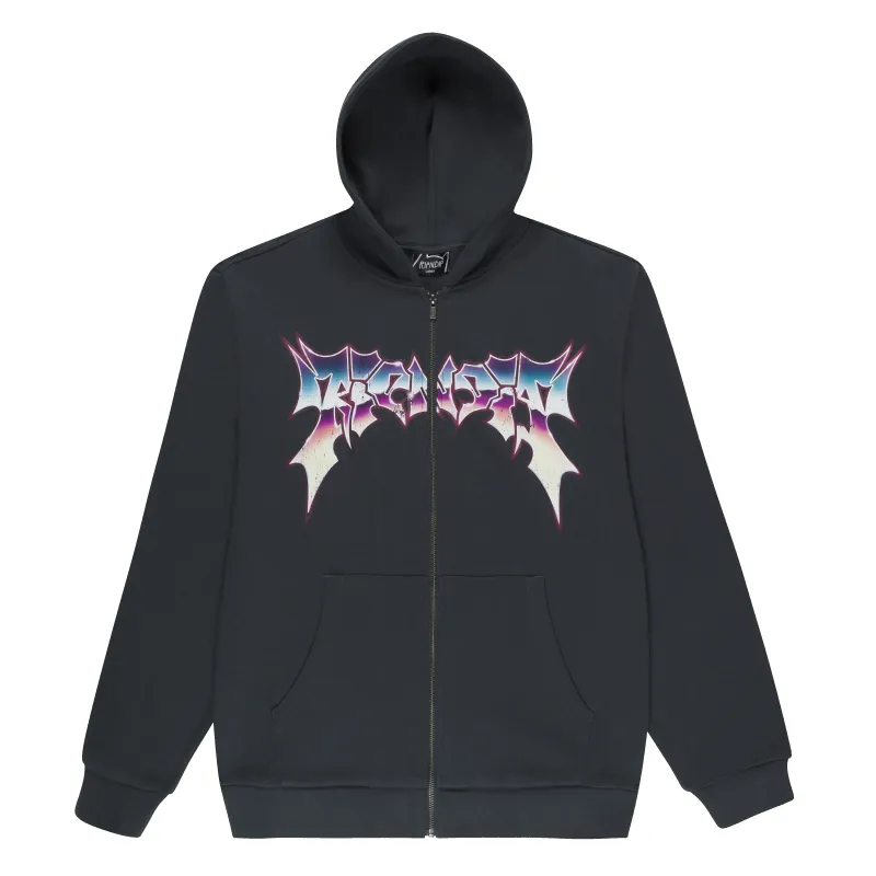 Noid Zip Hoodie (Dark Charcoal) made by Ripndip