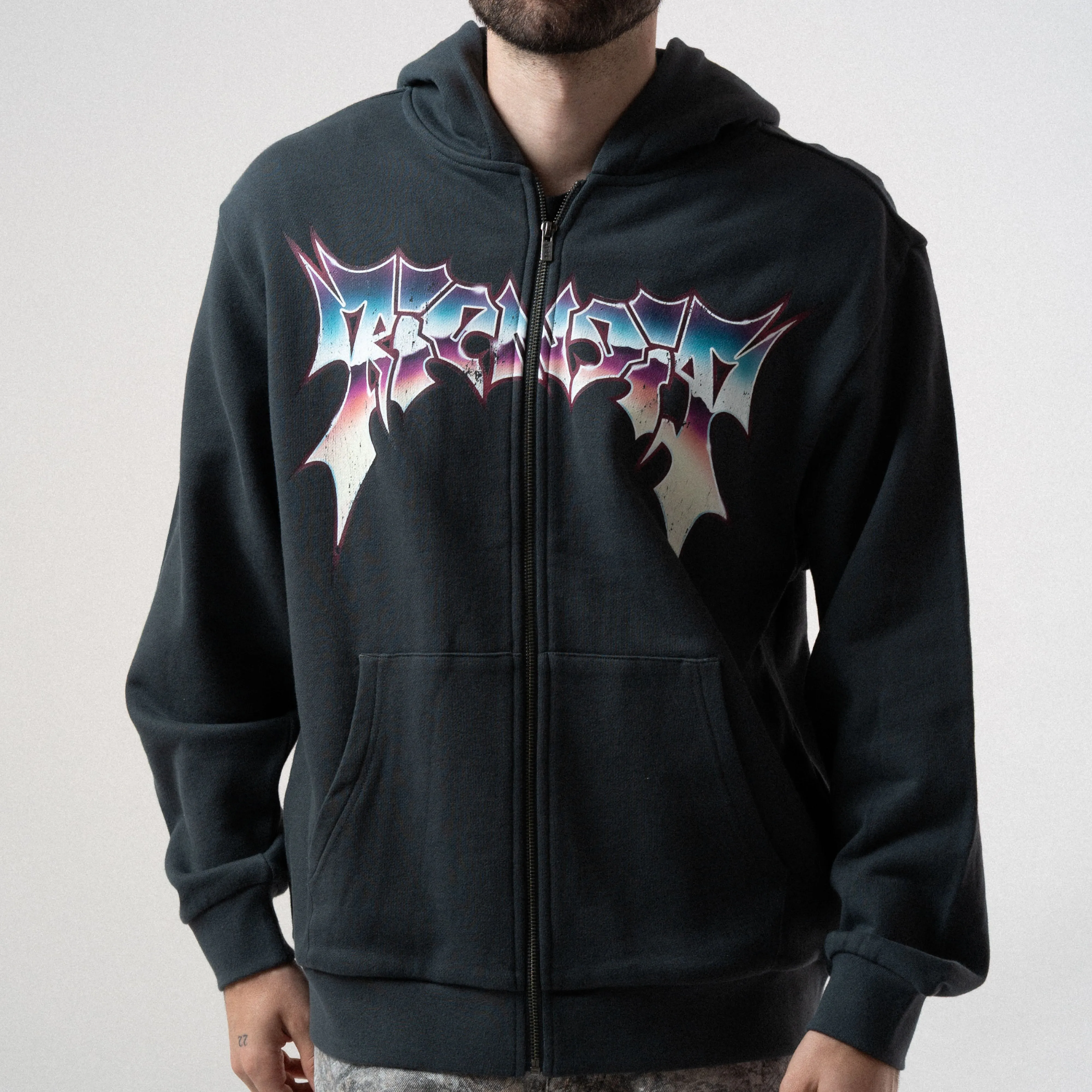 Noid Zip Hoodie (Dark Charcoal) sold by Ripndip product image thumbnail 4