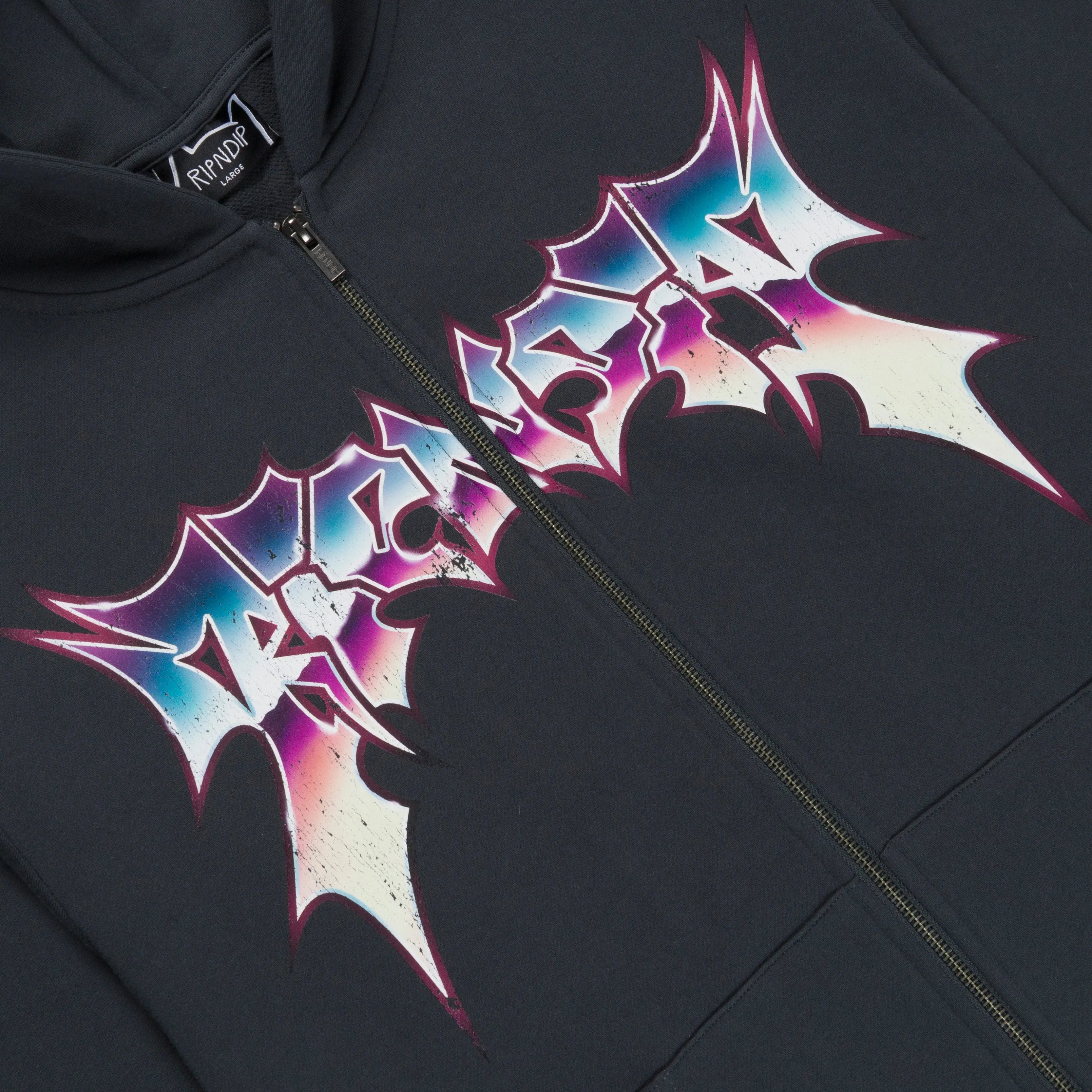 Noid Zip Hoodie (Dark Charcoal) sold by Ripndip product image thumbnail 5