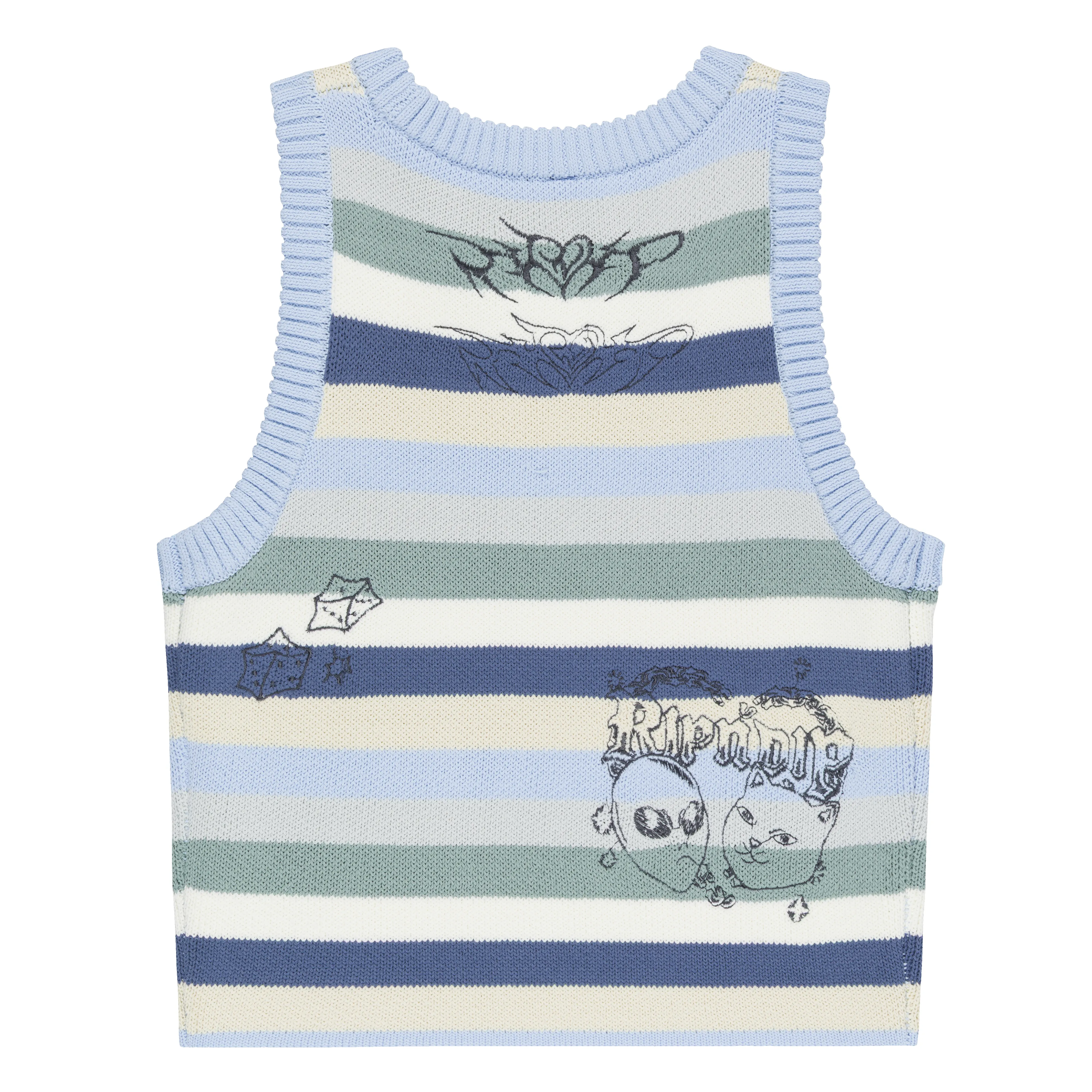 Westside Crochet Crop Tank (Powder Blue) sold by Ripndip product image thumbnail 5