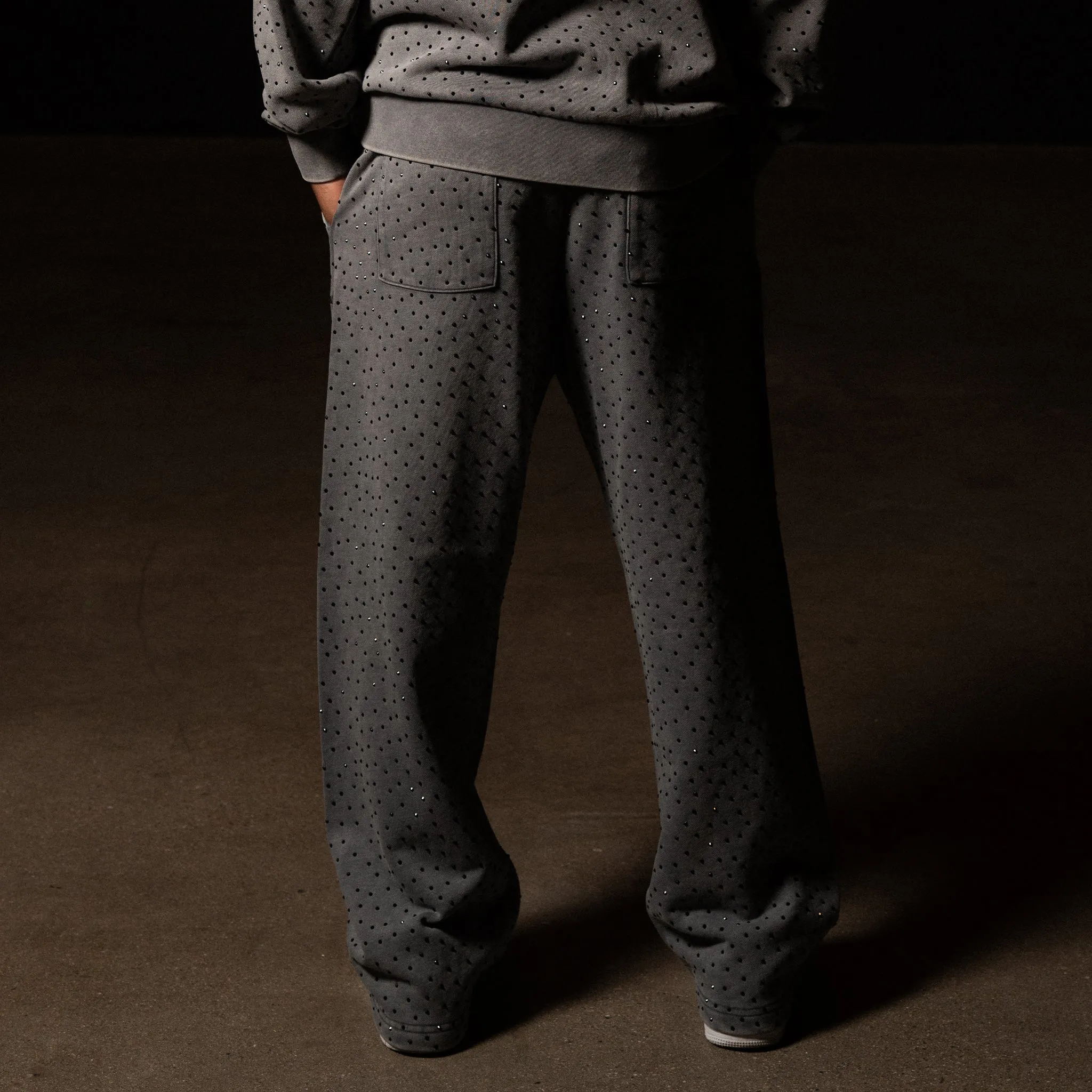 RIPNGEMS Straight Leg Sweatpants (Charcoal Wash) sold by Ripndip product image thumbnail 4