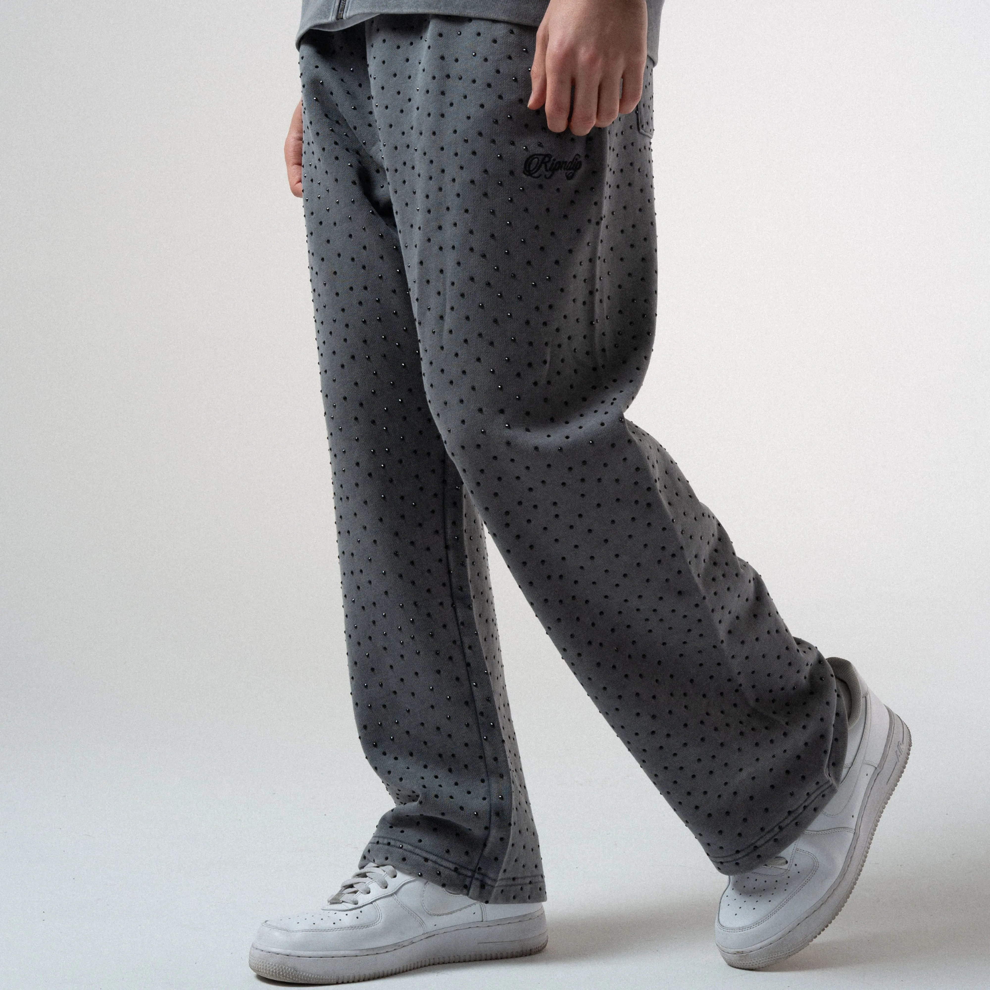 RIPNGEMS Straight Leg Sweatpants (Charcoal Wash) sold by Ripndip product image thumbnail 2