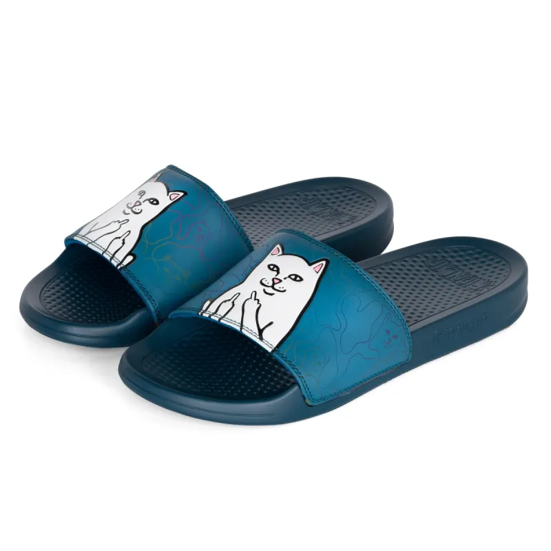 Lord Nermal Camo Slides (Navy) sold by Ripndip