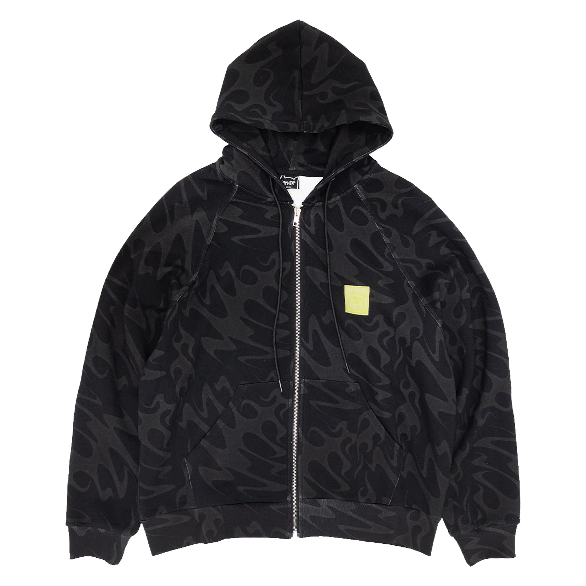 Lakai X Ripndip Flame Zip Up Hoodie (Dark Gray) sold by Ripndip