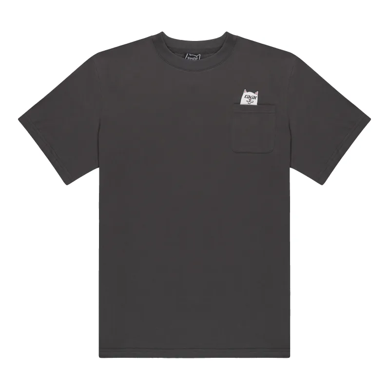 Lakai + Ripndip Lord Nermal Pocket Tee (Dark Gray) made by Ripndip