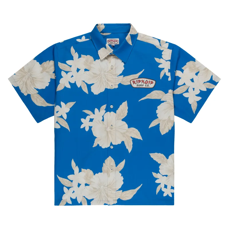 RIPNDIP Surf Co Button Up (Blue / Cream) made by Ripndip