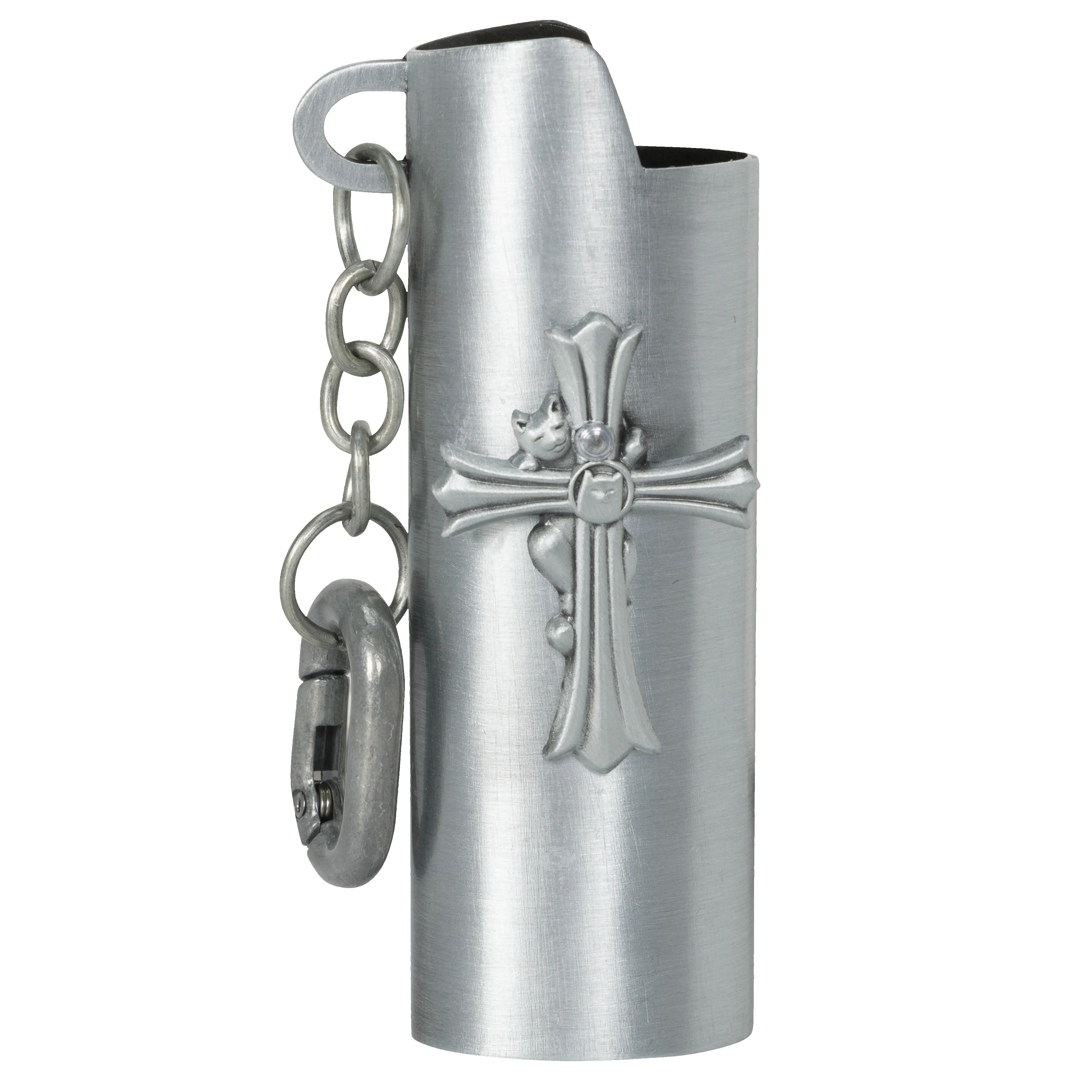 Nerm Cross Lighter Keychain (Silver) sold by Ripndip product image thumbnail 4